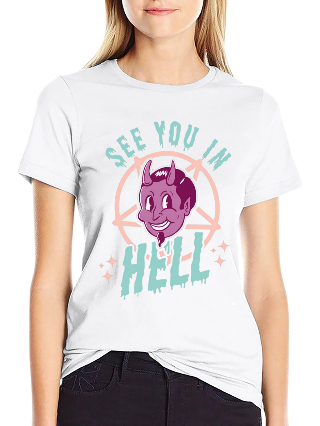 See You in Hell Graphic Tee - Black