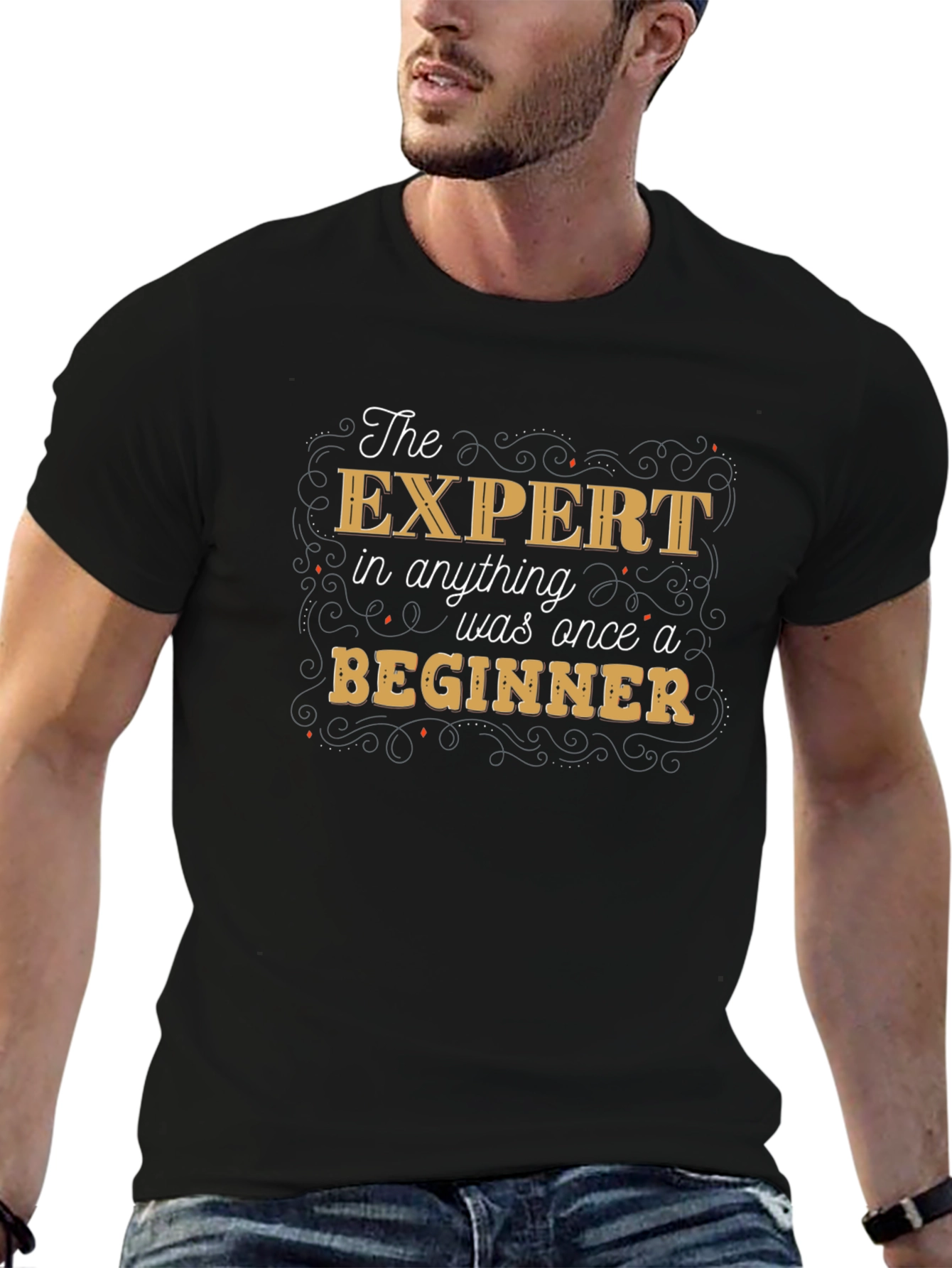 Expert Beginner Motivational Graphic T-Shirt