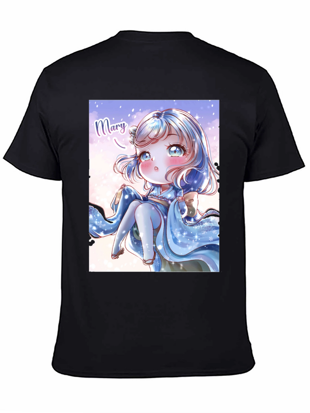 Anime Girl Graphic Print T-Shirt