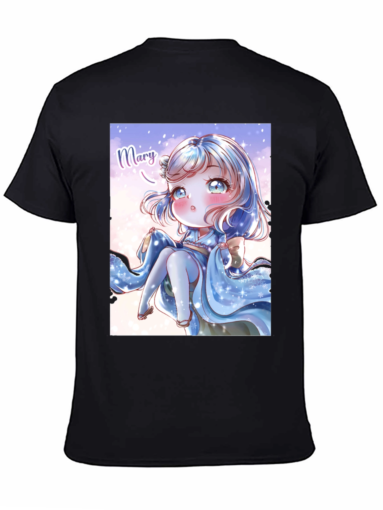 Anime Girl Graphic Print T-Shirt