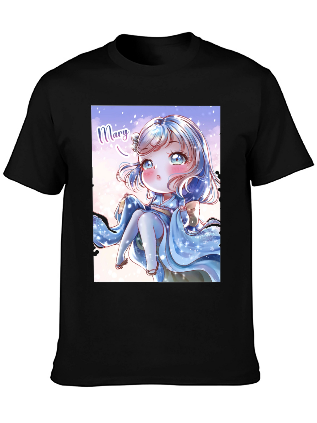 Anime Girl Graphic Print T-Shirt