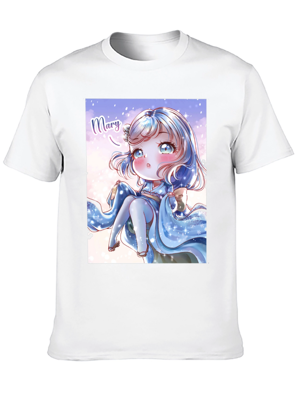 Anime Girl Graphic Print T-Shirt