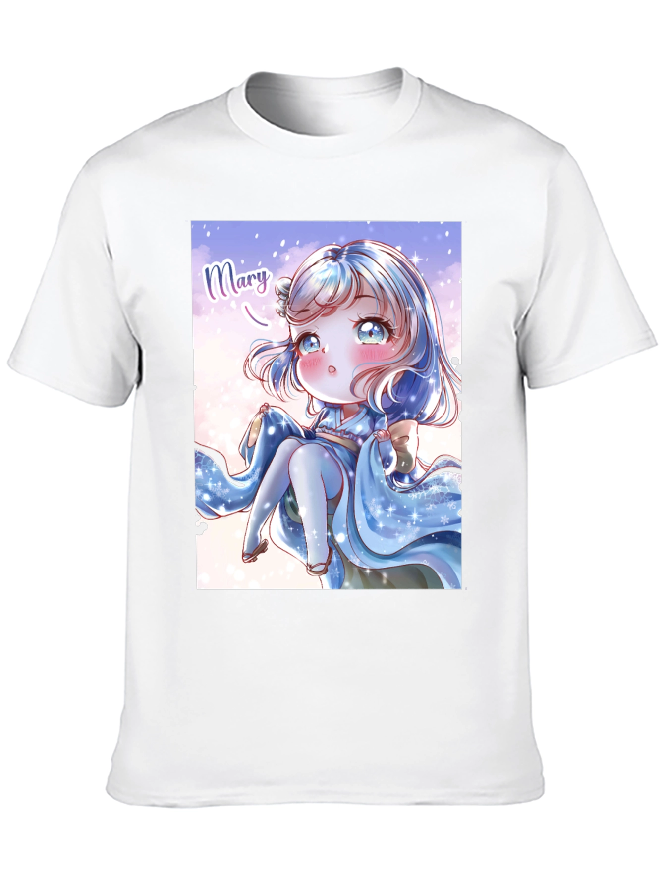 Anime Girl Graphic Print T-Shirt