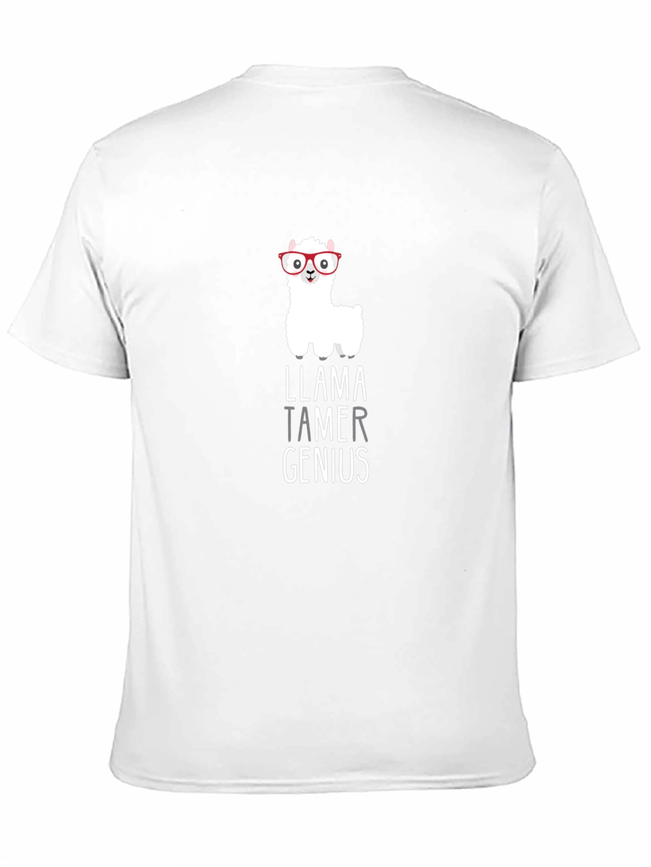 Llama Tamer Genius Graphic T-Shirt - Black