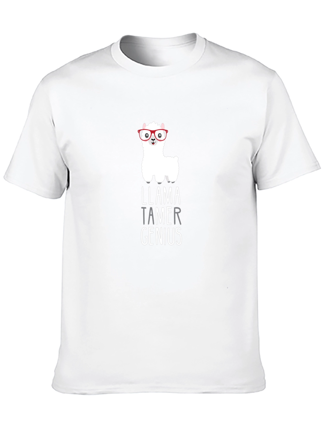 Llama Tamer Genius Graphic T-Shirt - Black