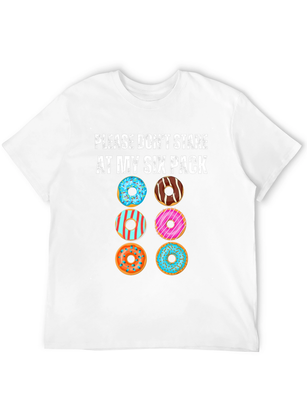 Funny Donut Six Pack T-Shirt