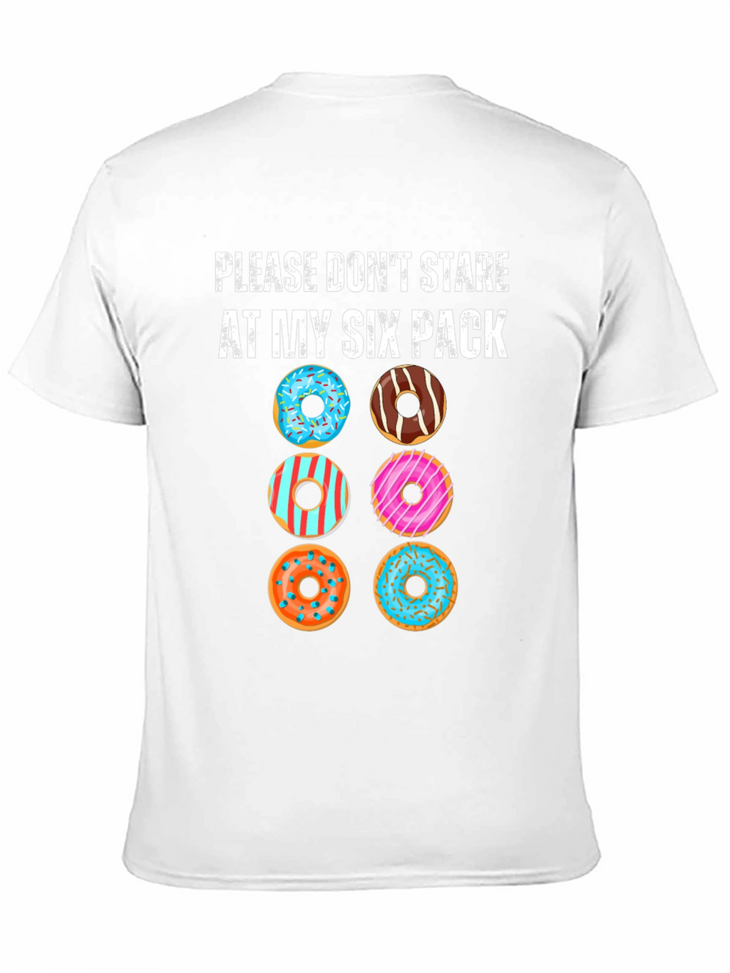 Funny Donut Six Pack T-Shirt