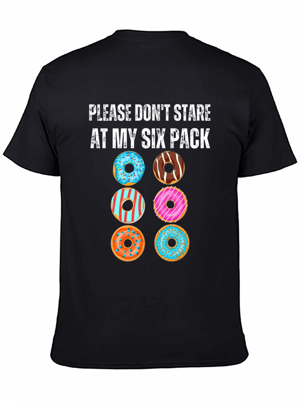 Funny Donut Six Pack T-Shirt