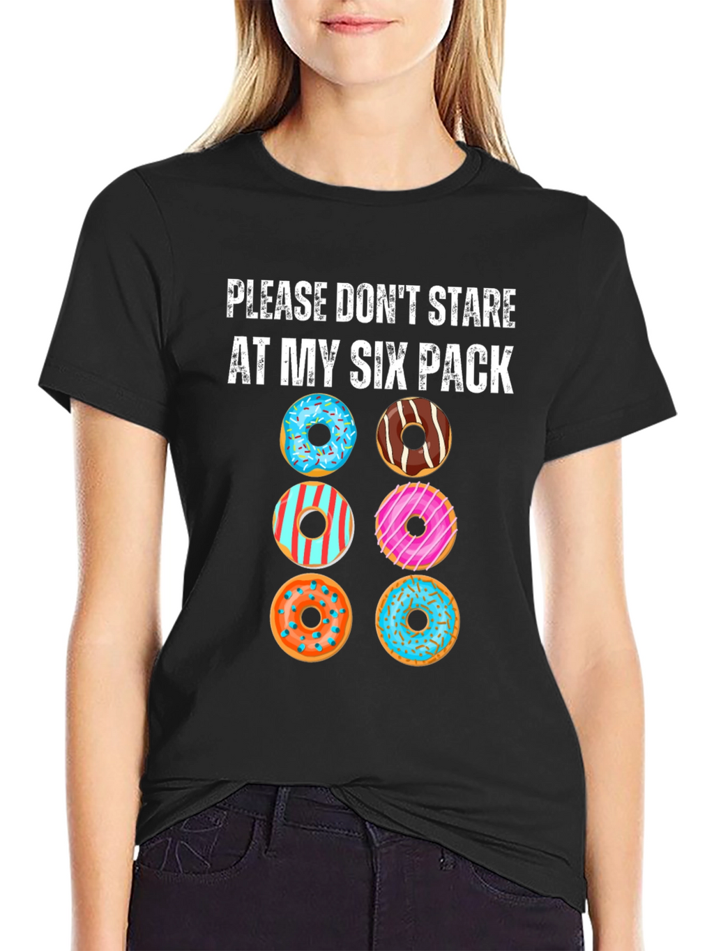 Funny Donut Six Pack T-Shirt