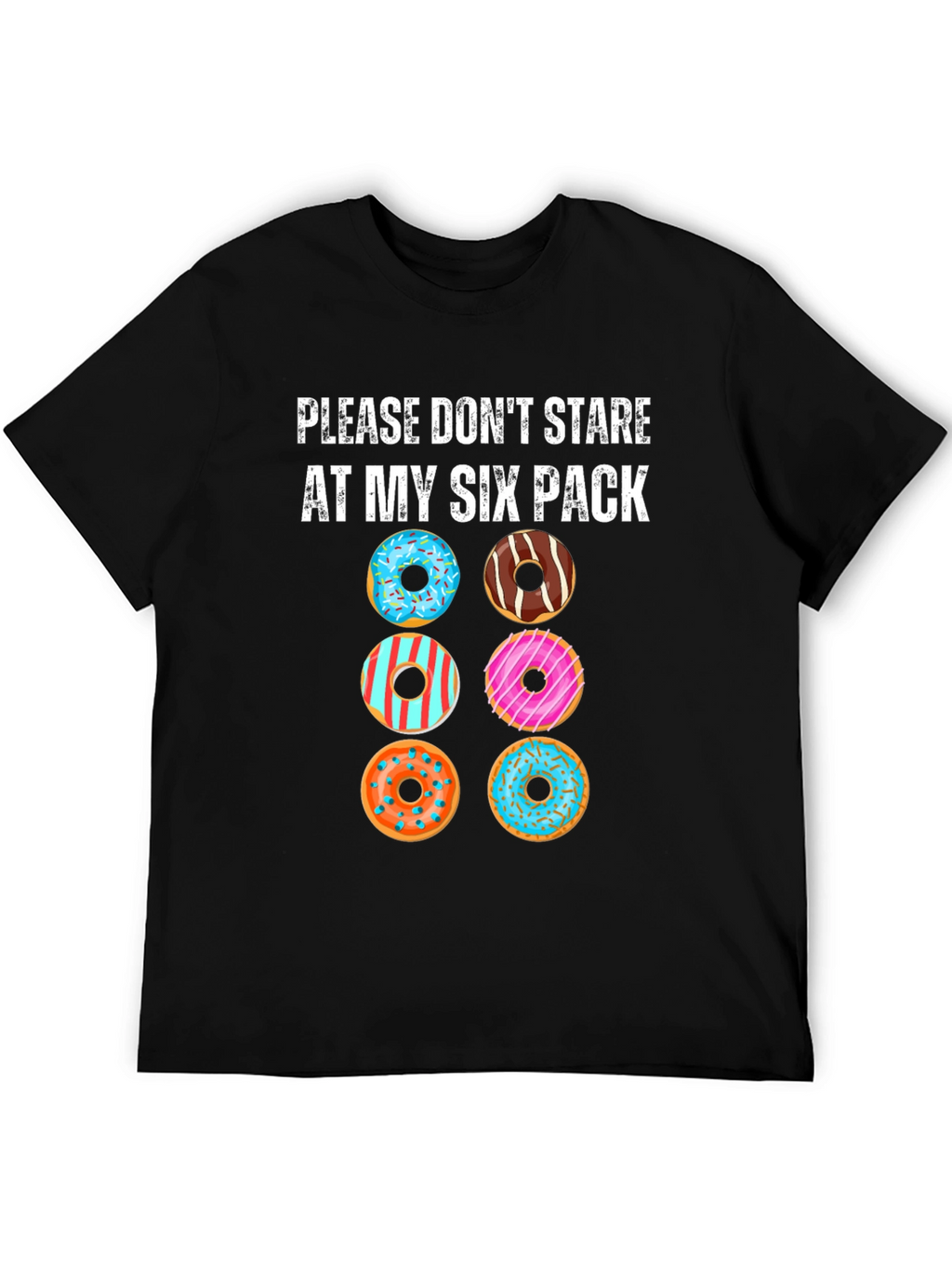 Funny Donut Six Pack T-Shirt