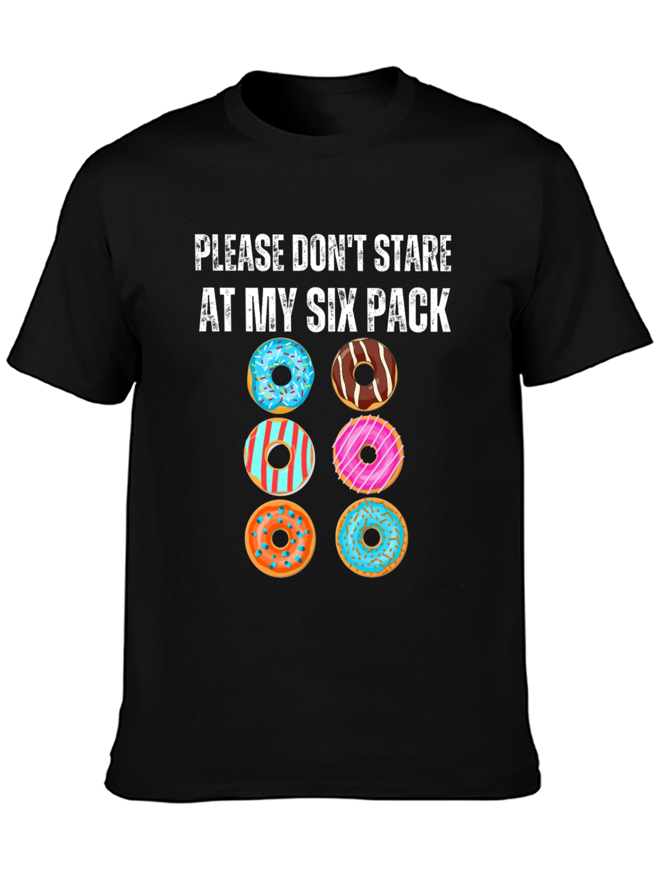 Funny Donut Six Pack T-Shirt