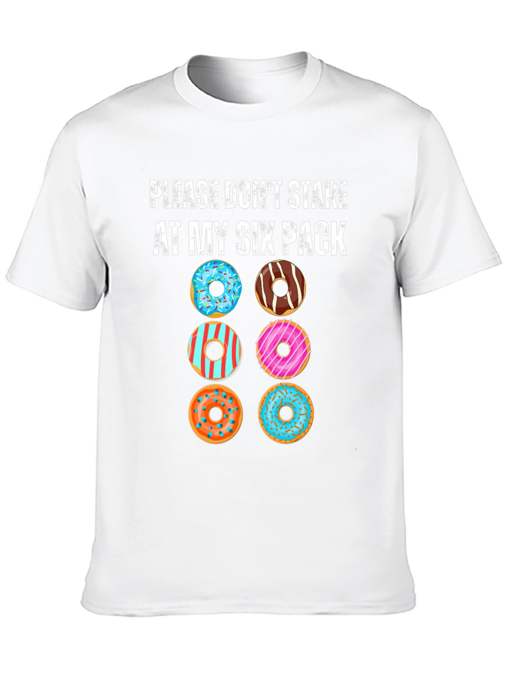 Funny Donut Six Pack T-Shirt