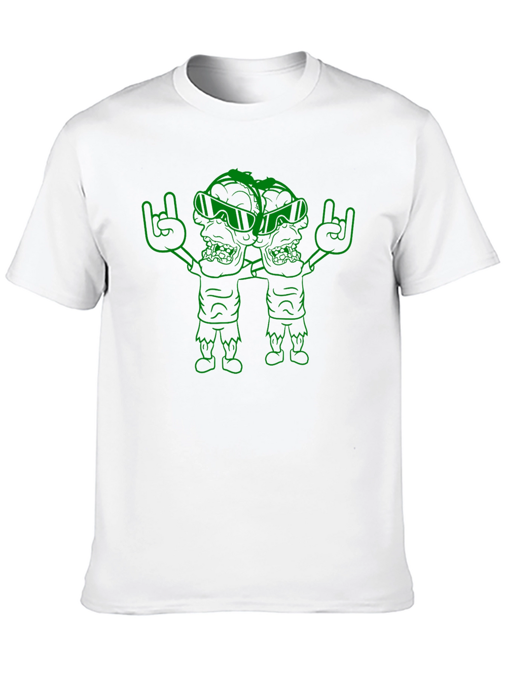 Zombie Head Black T-Shirt