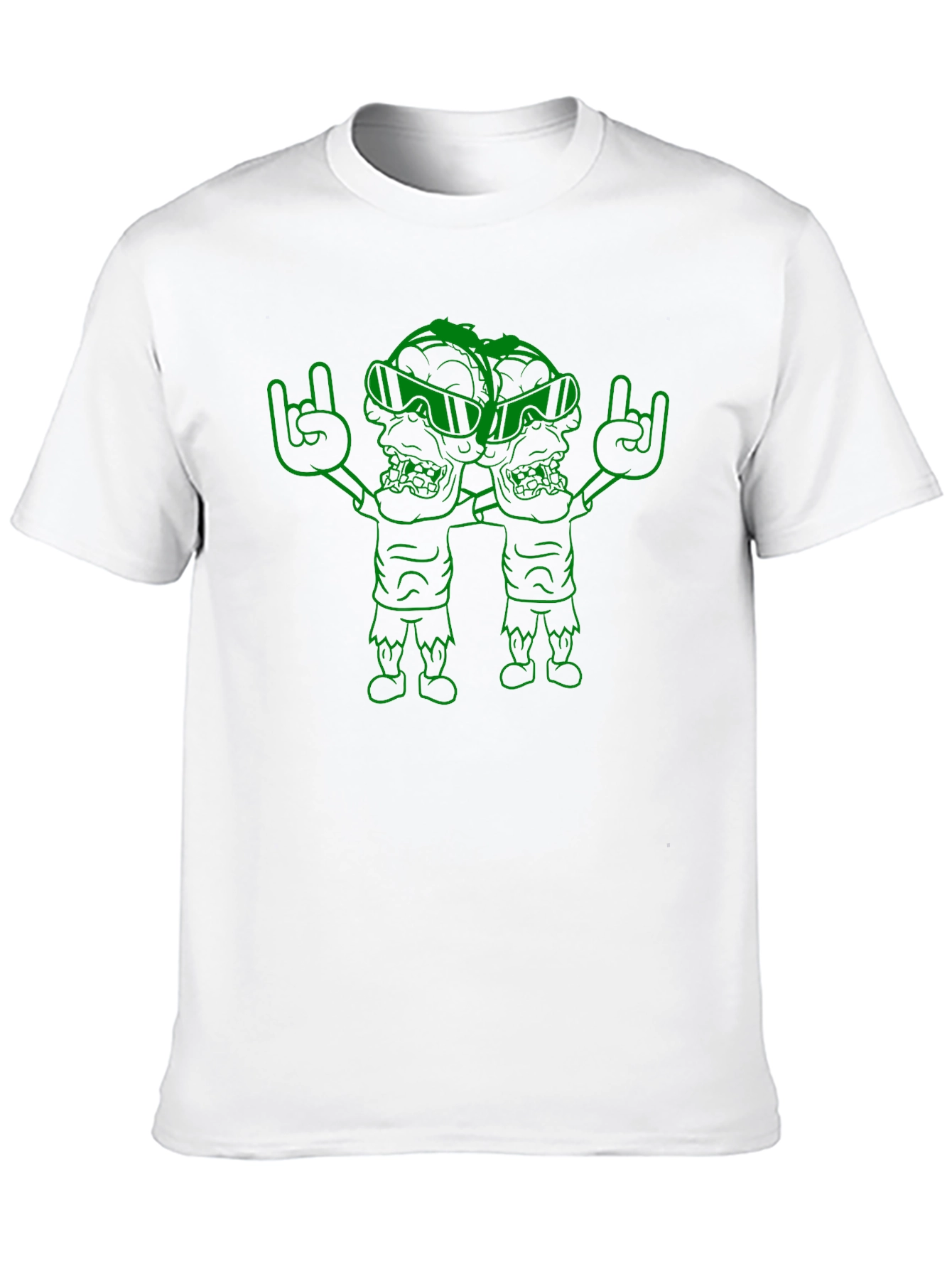 Zombie Head Black T-Shirt
