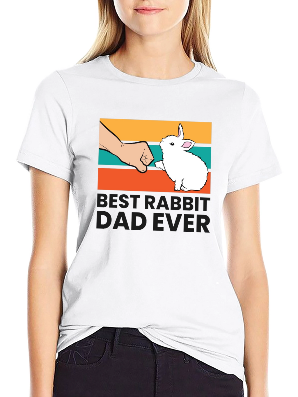 Best Rabbit Dad Ever Graphic Tee