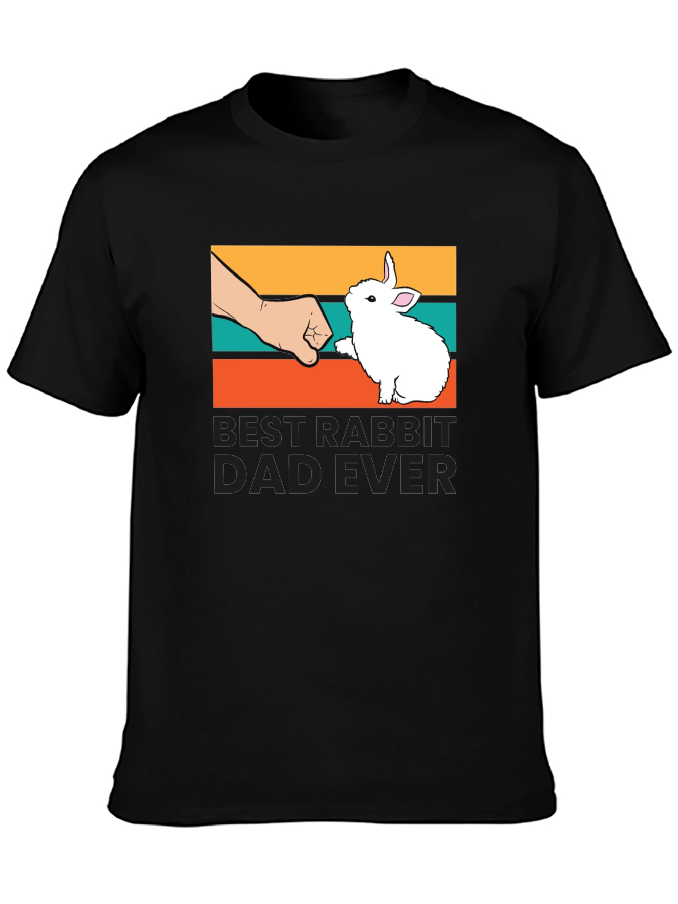 Best Rabbit Dad Ever Graphic Tee