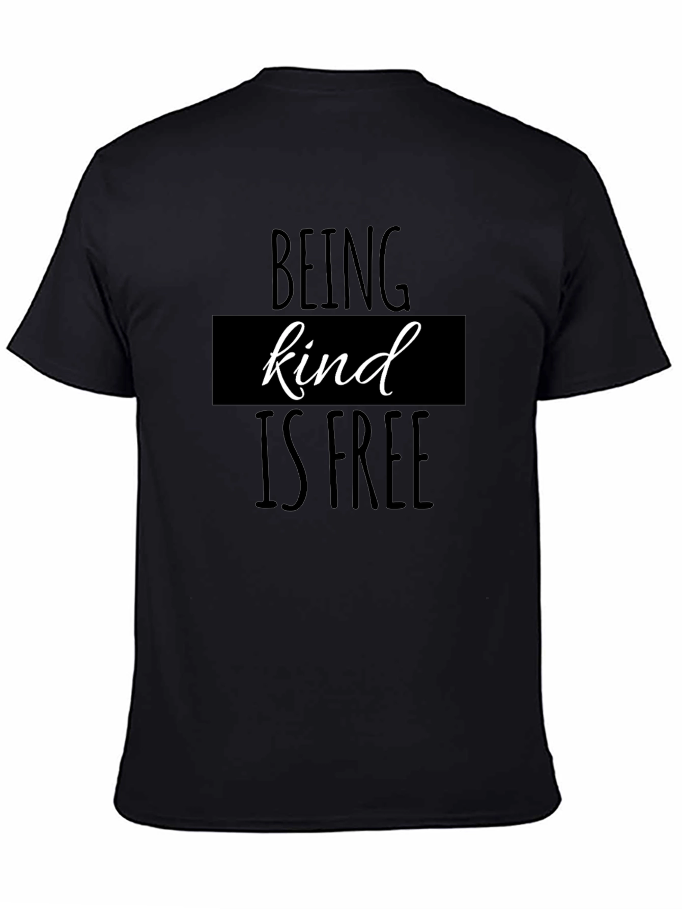 Kindness T-Shirt: Black Tee with Positive Message