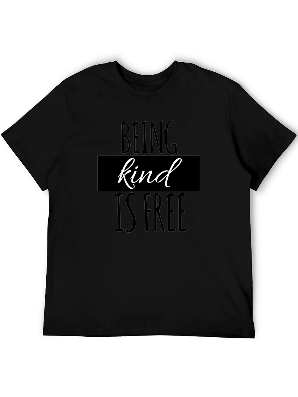 Kindness T-Shirt: Black Tee with Positive Message