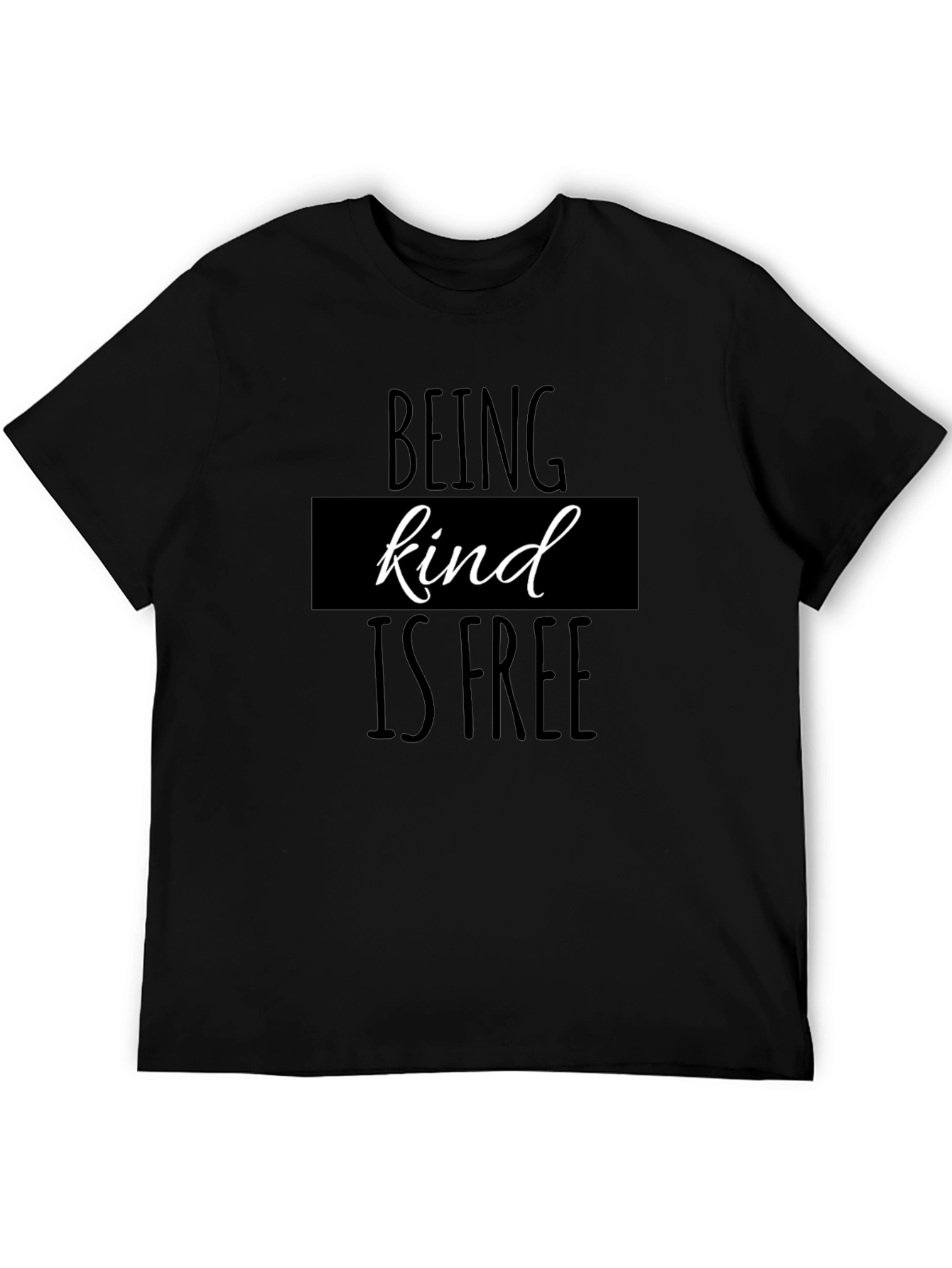 Kindness T-Shirt: Black Tee with Positive Message
