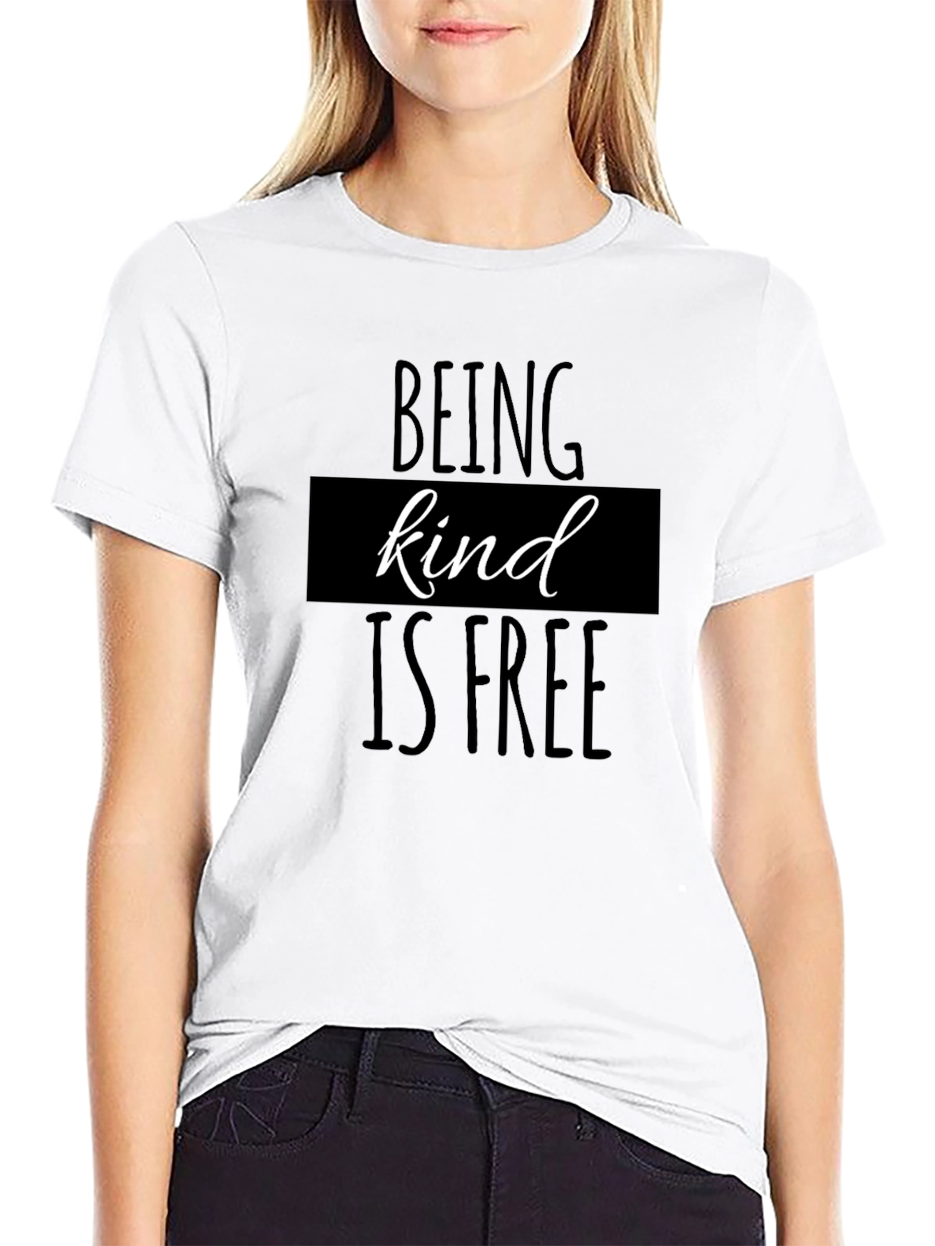 Kindness T-Shirt: Black Tee with Positive Message