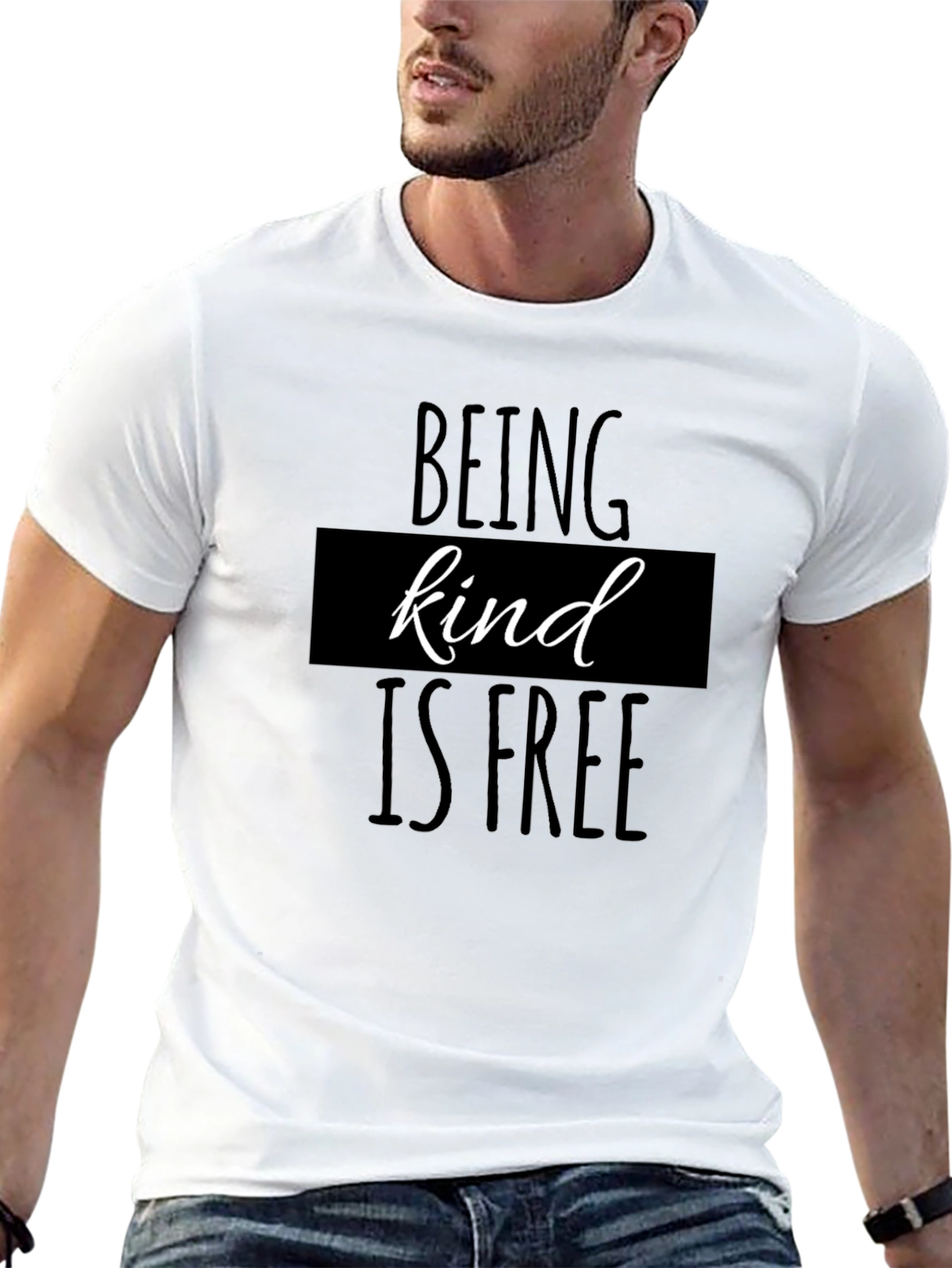 Kindness T-Shirt: Black Tee with Positive Message