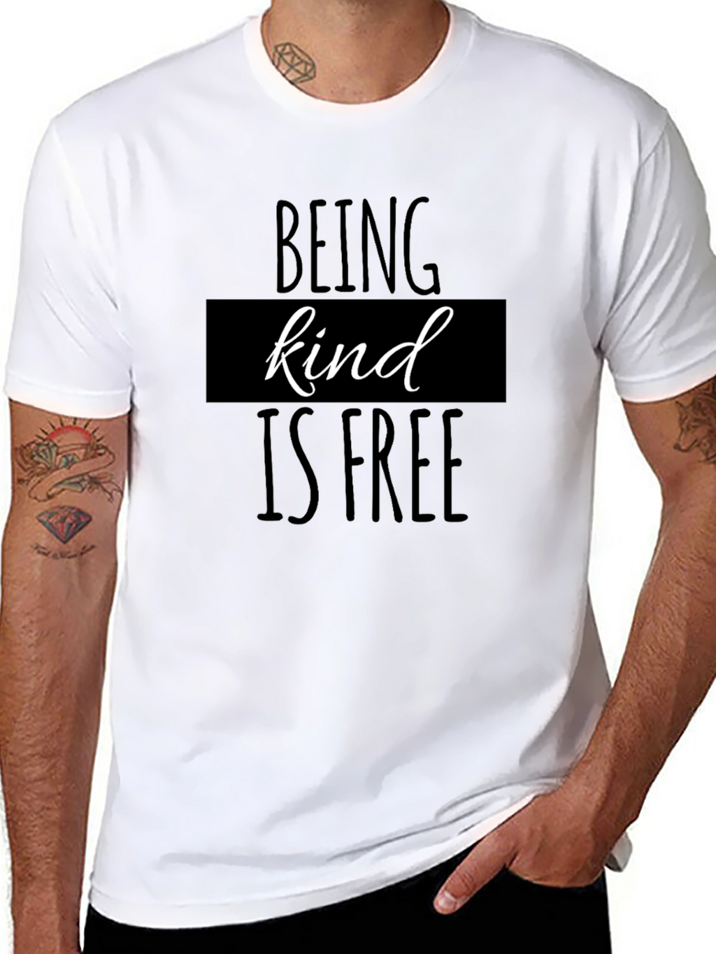 Kindness T-Shirt: Black Tee with Positive Message