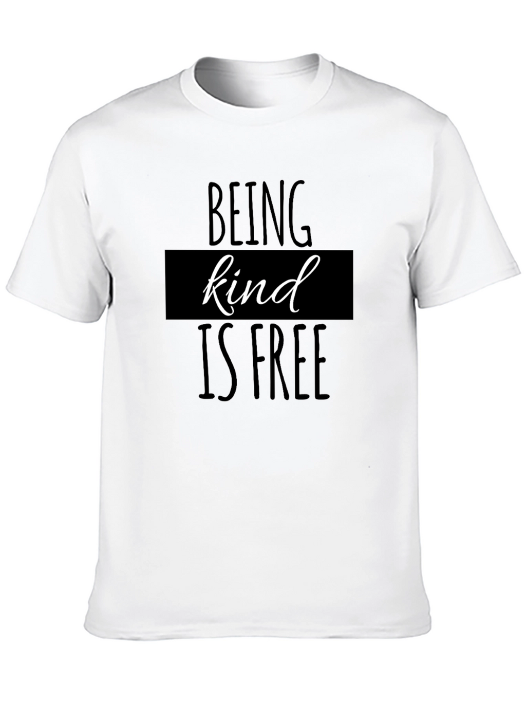 Kindness T-Shirt: Black Tee with Positive Message