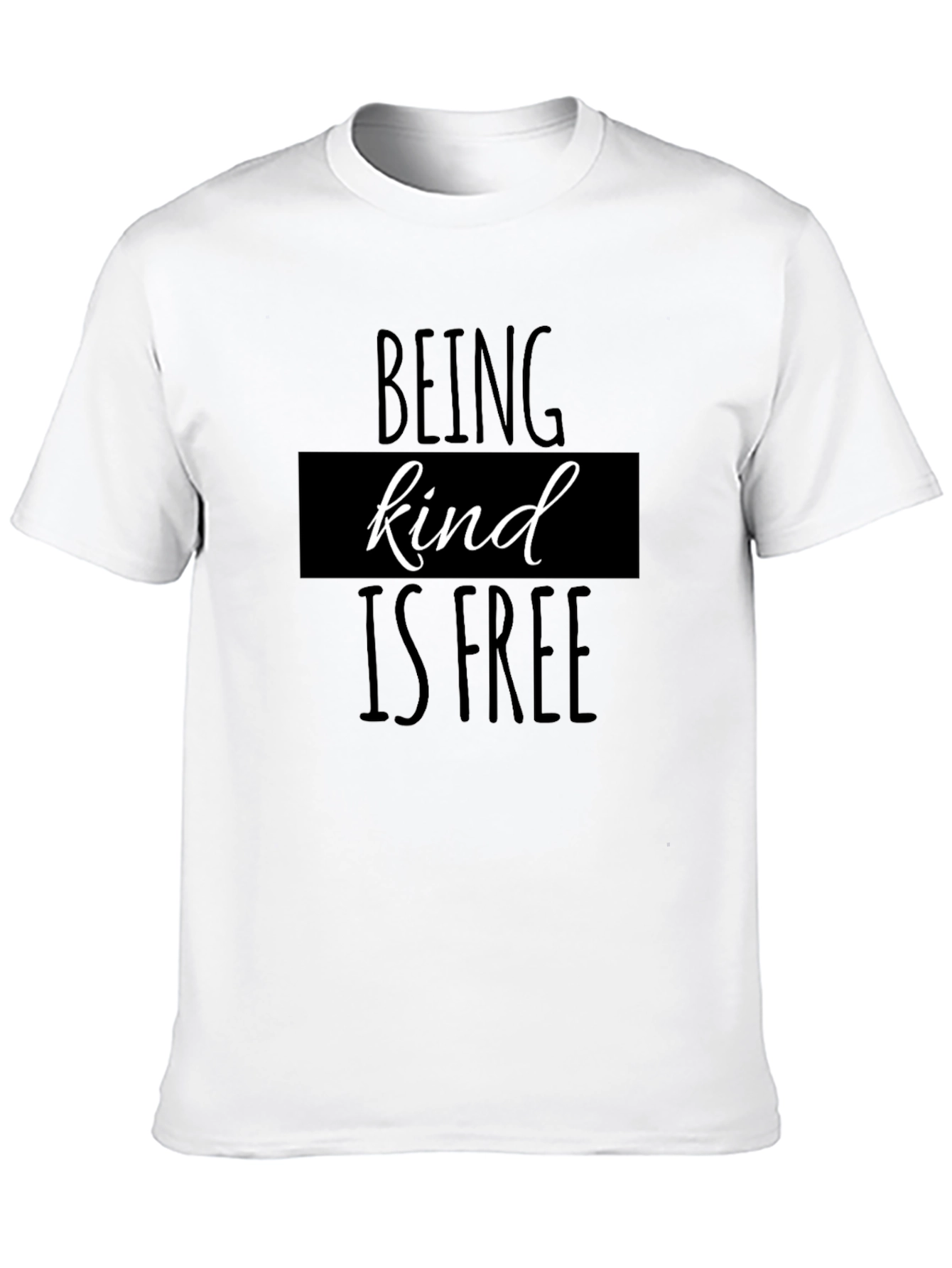 Kindness T-Shirt: Black Tee with Positive Message