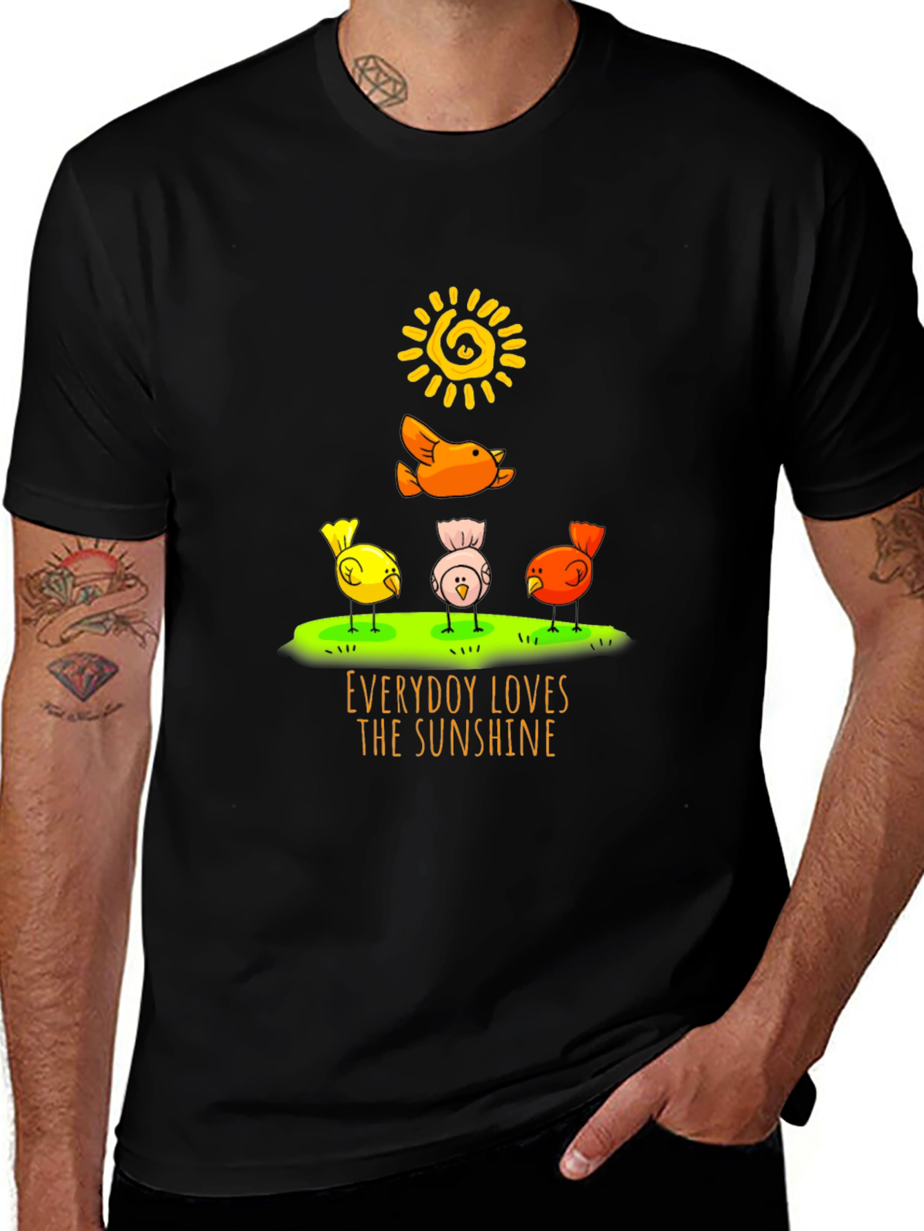 Everybody Loves the Sunshine T-Shirt - Cute Bird Design