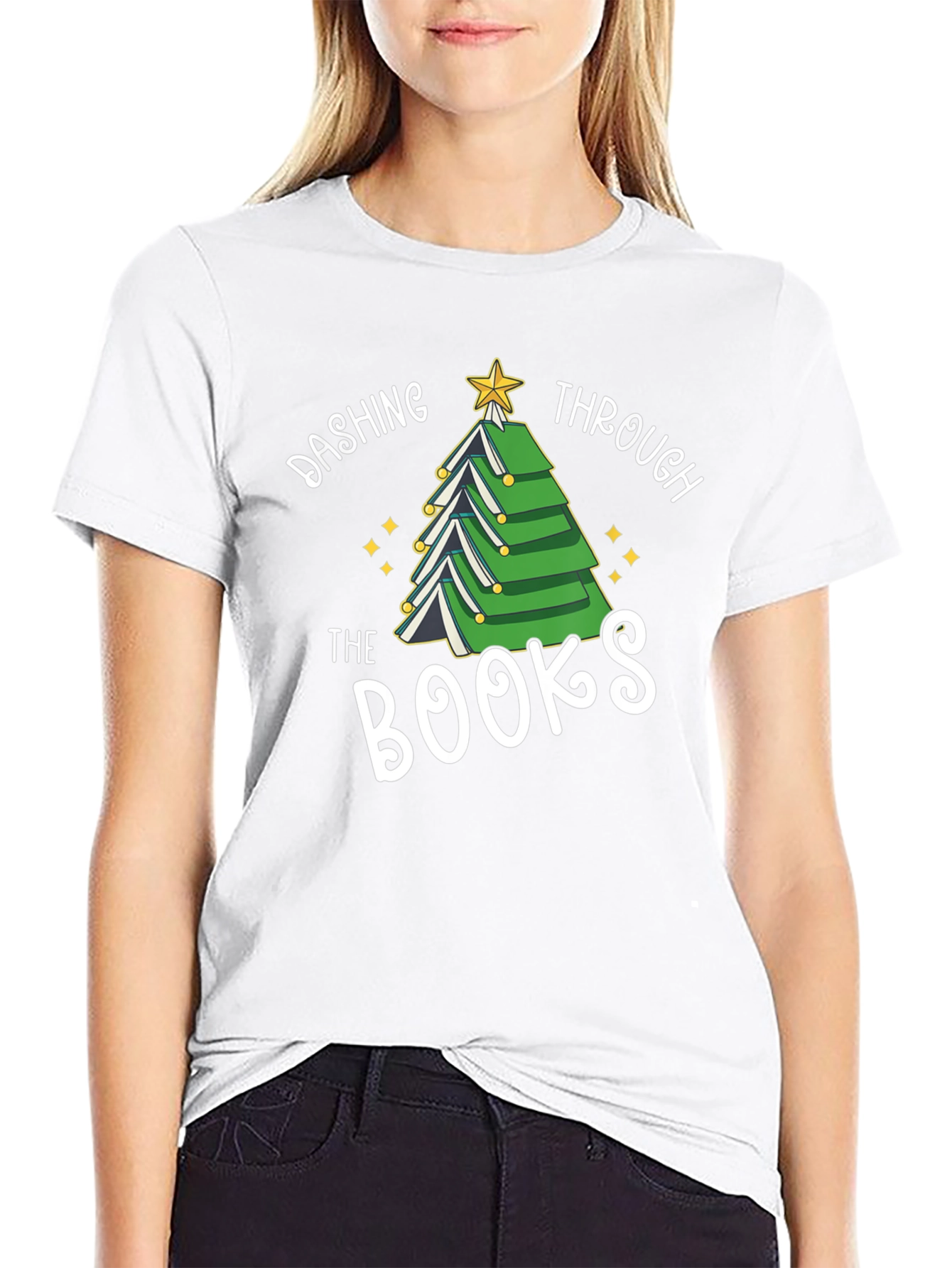 Dashing Through The Books T-Shirt