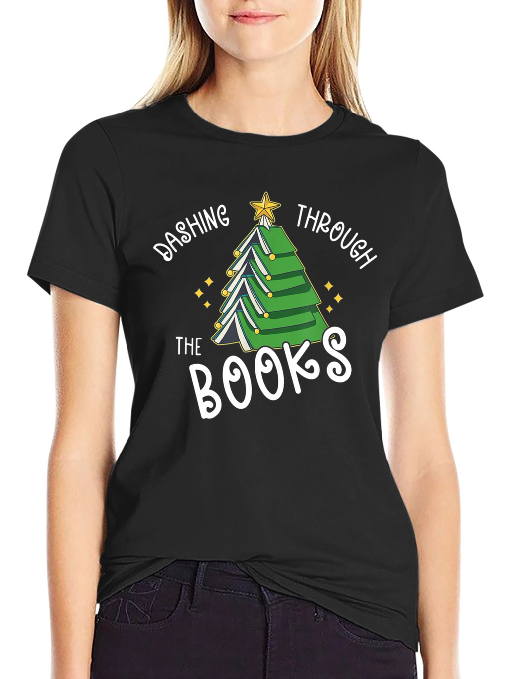 Dashing Through The Books T-Shirt