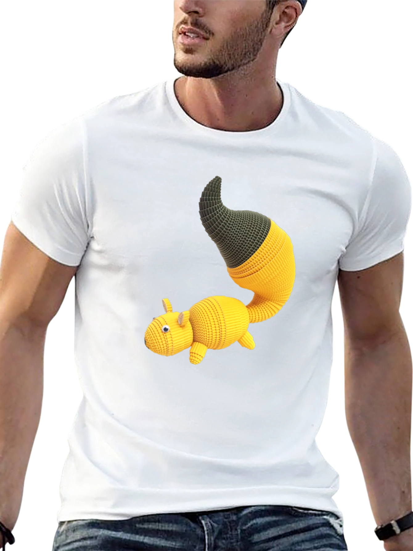 Knit Amigurumi Creature Graphic Tee