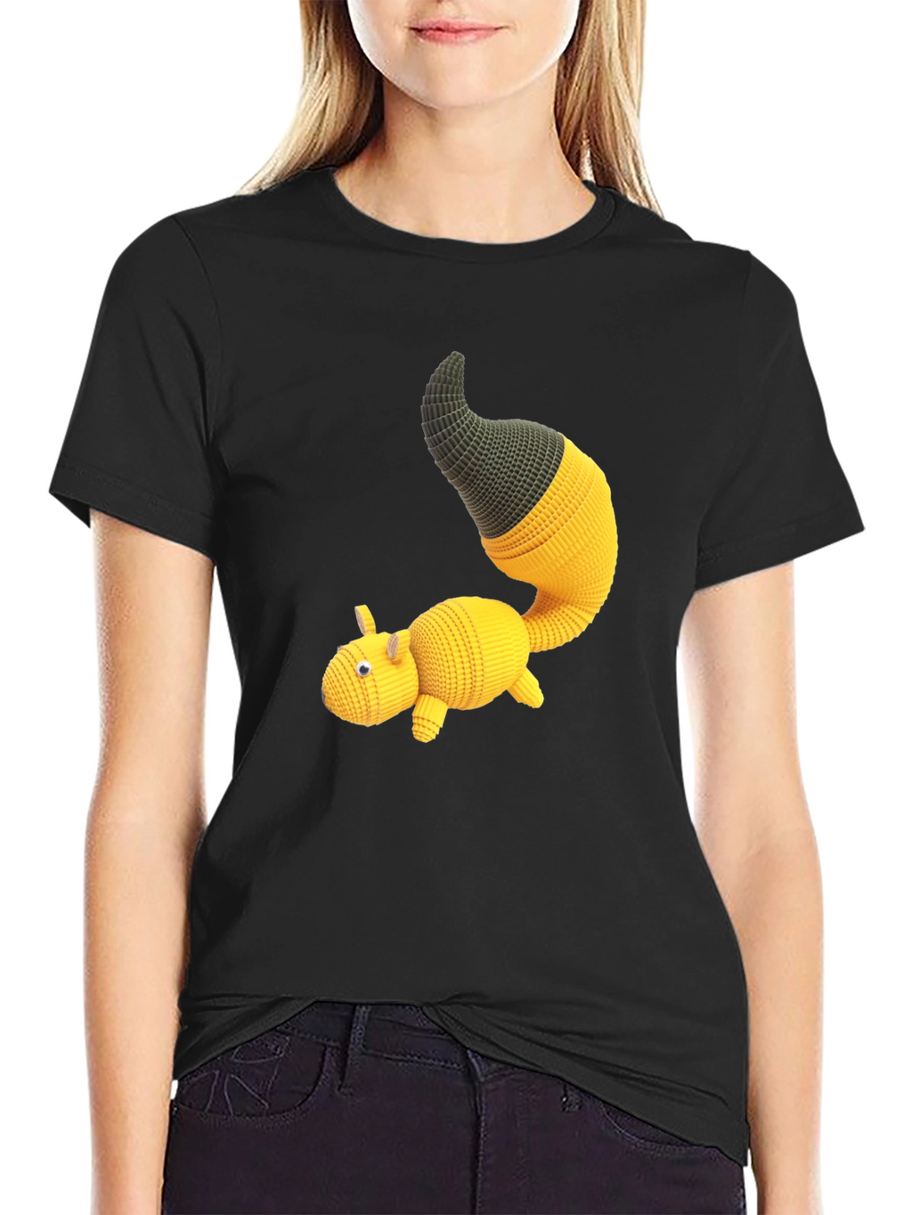 Knit Amigurumi Creature Graphic Tee