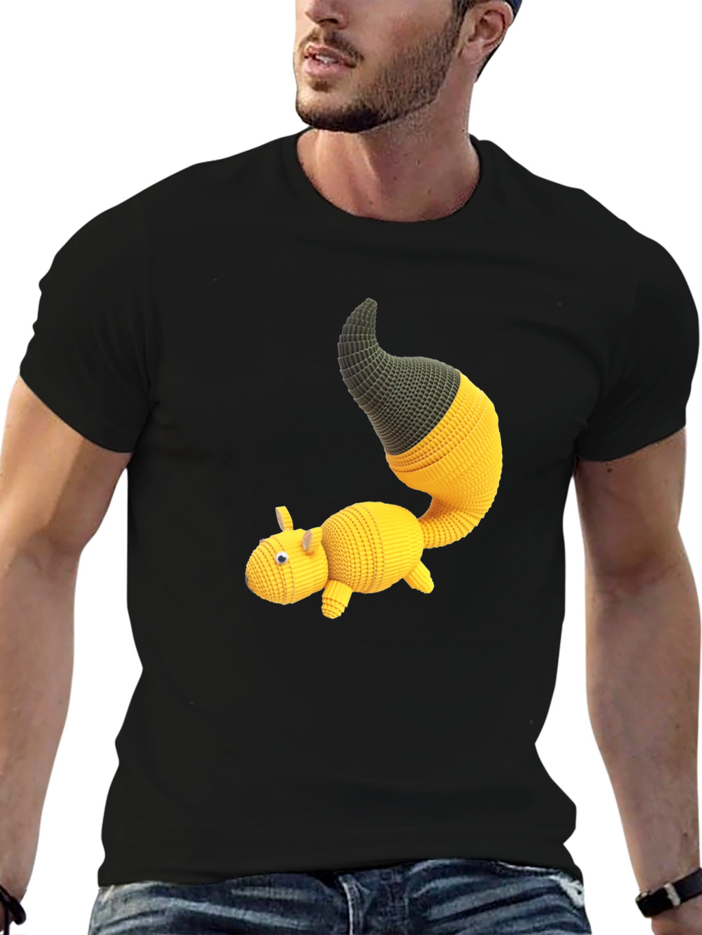 Knit Amigurumi Creature Graphic Tee