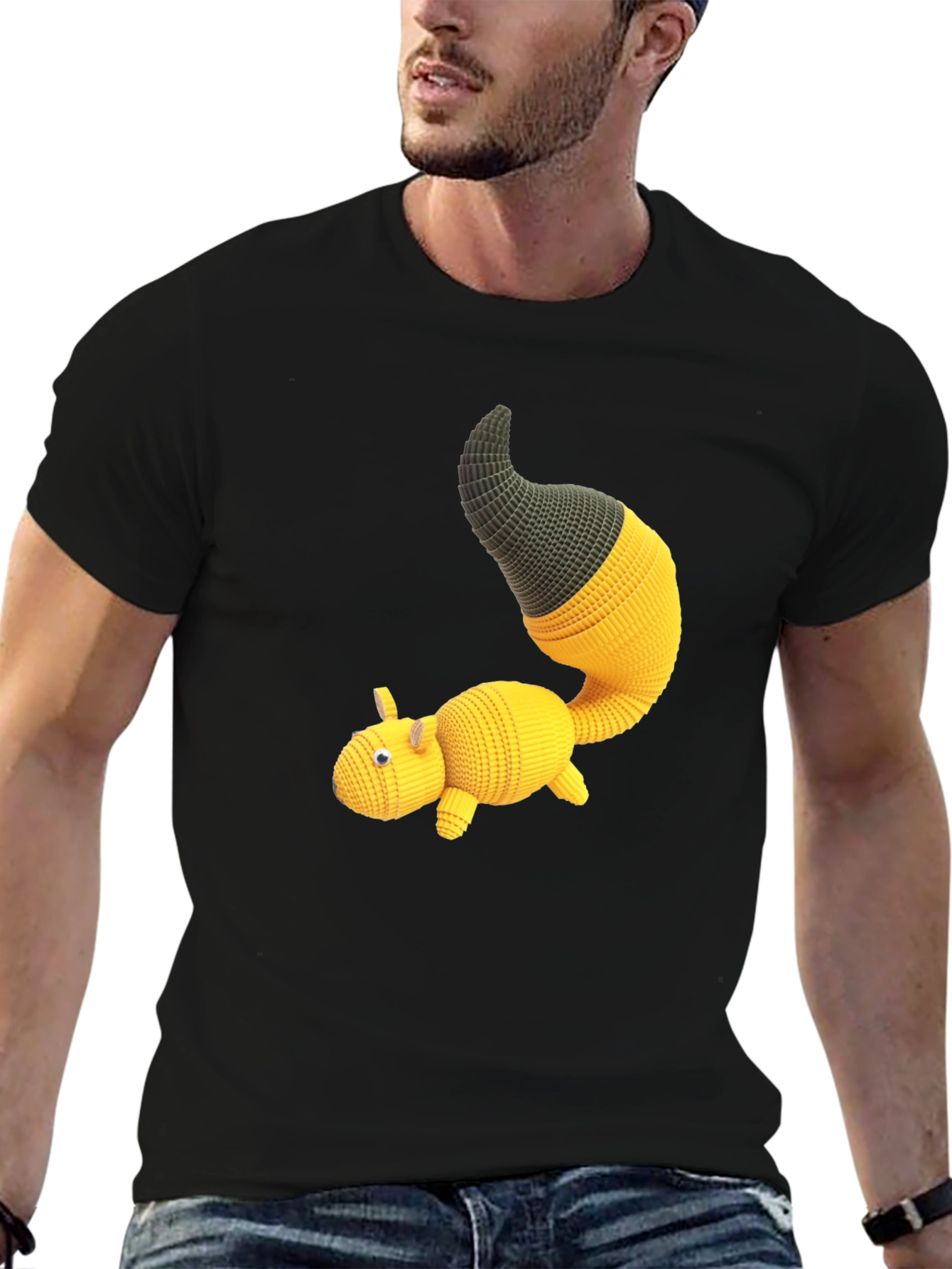 Knit Amigurumi Creature Graphic Tee