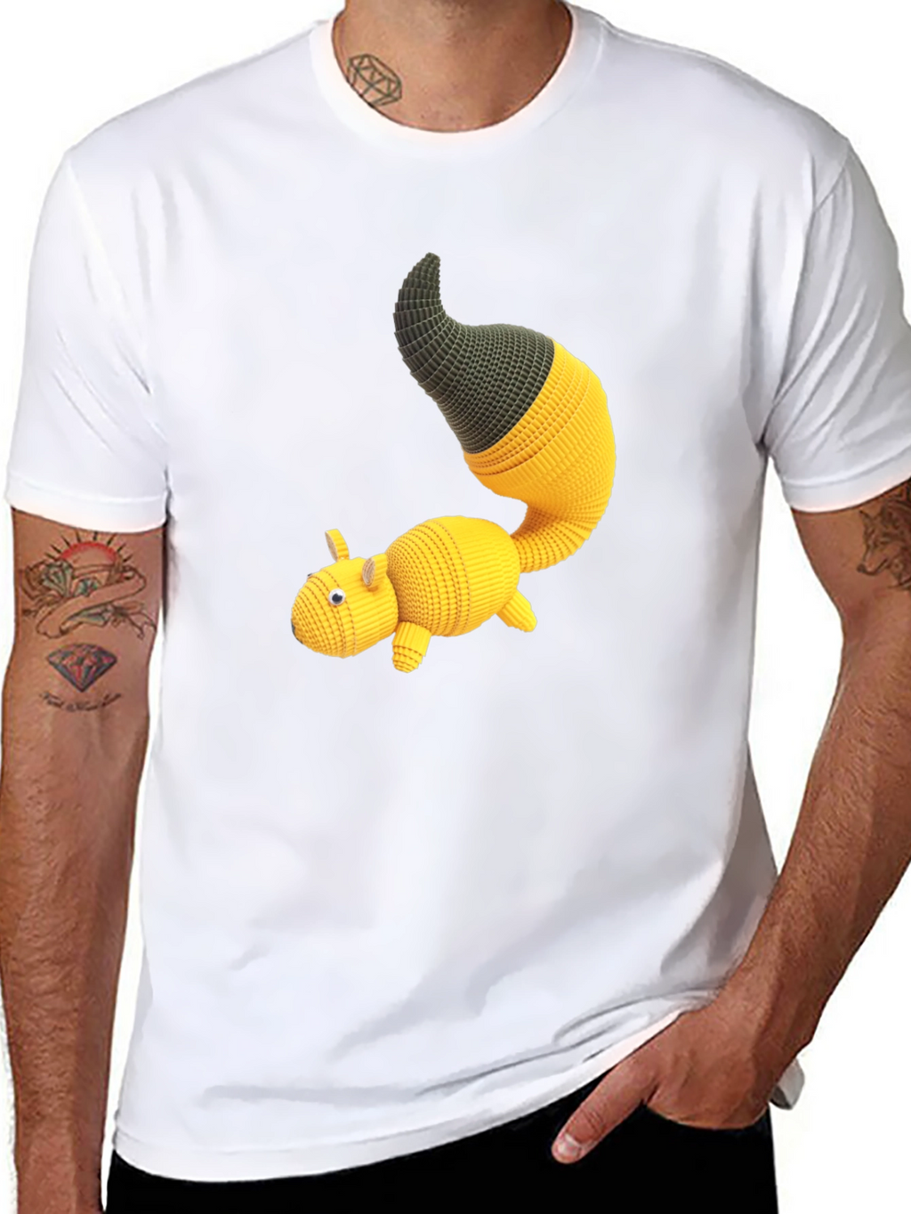Knit Amigurumi Creature Graphic Tee