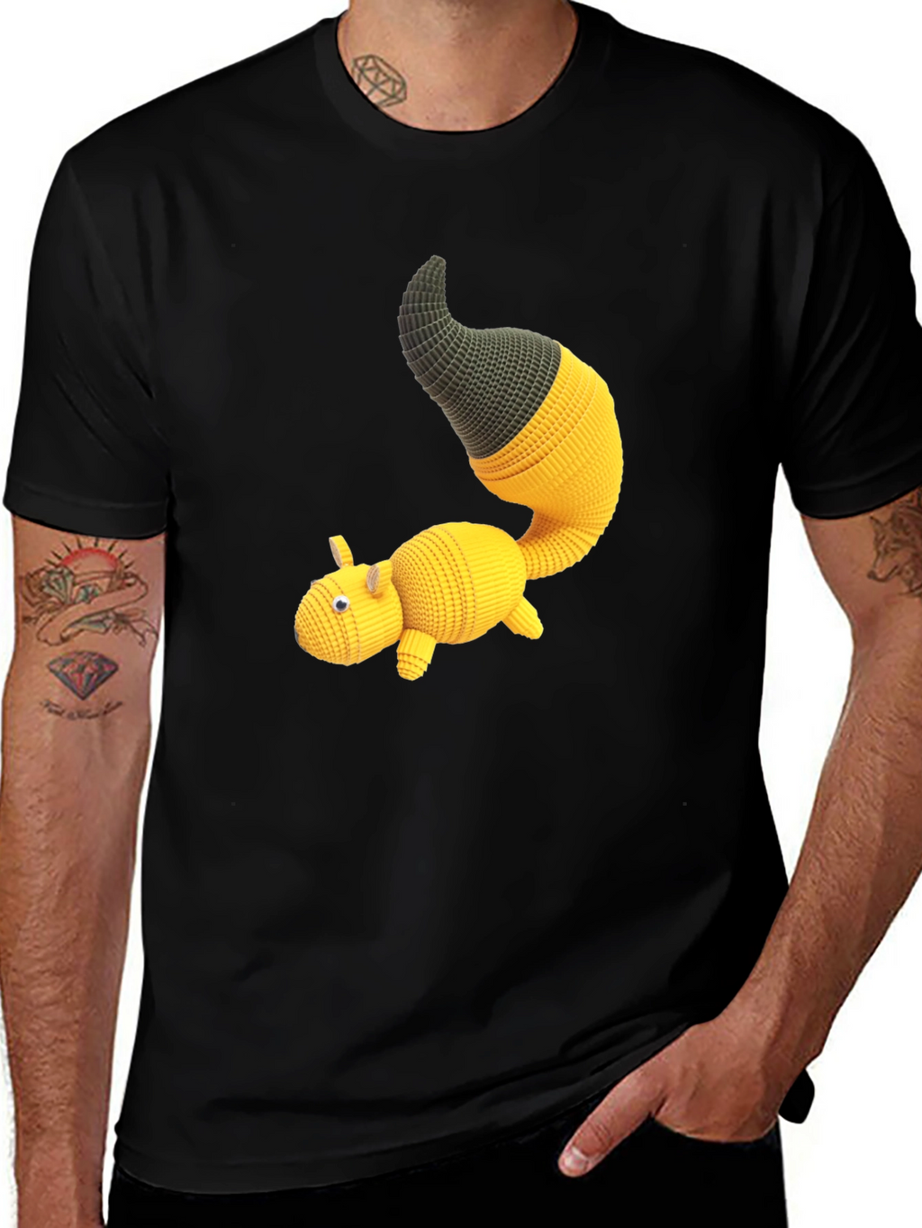 Knit Amigurumi Creature Graphic Tee