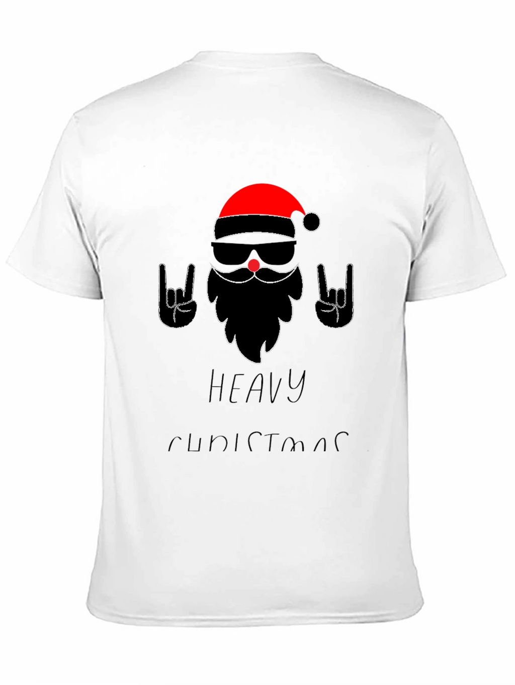 Heavy Christmas Santa Graphic T-Shirt