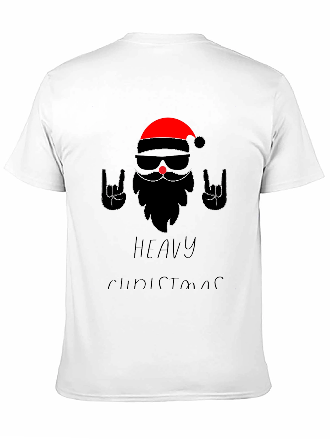 Heavy Christmas Santa Graphic T-Shirt