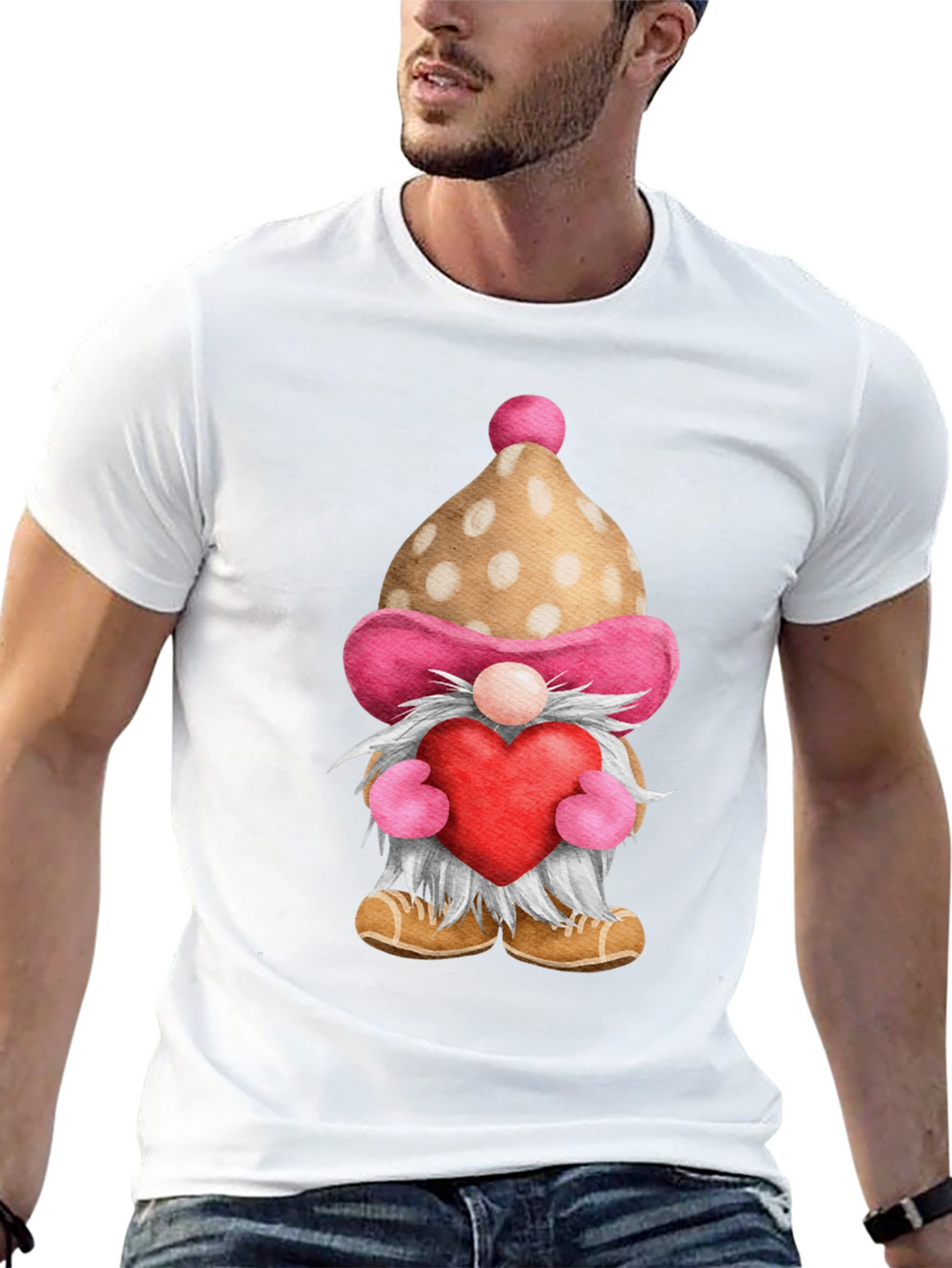 Valentine Gnome Graphic Tee