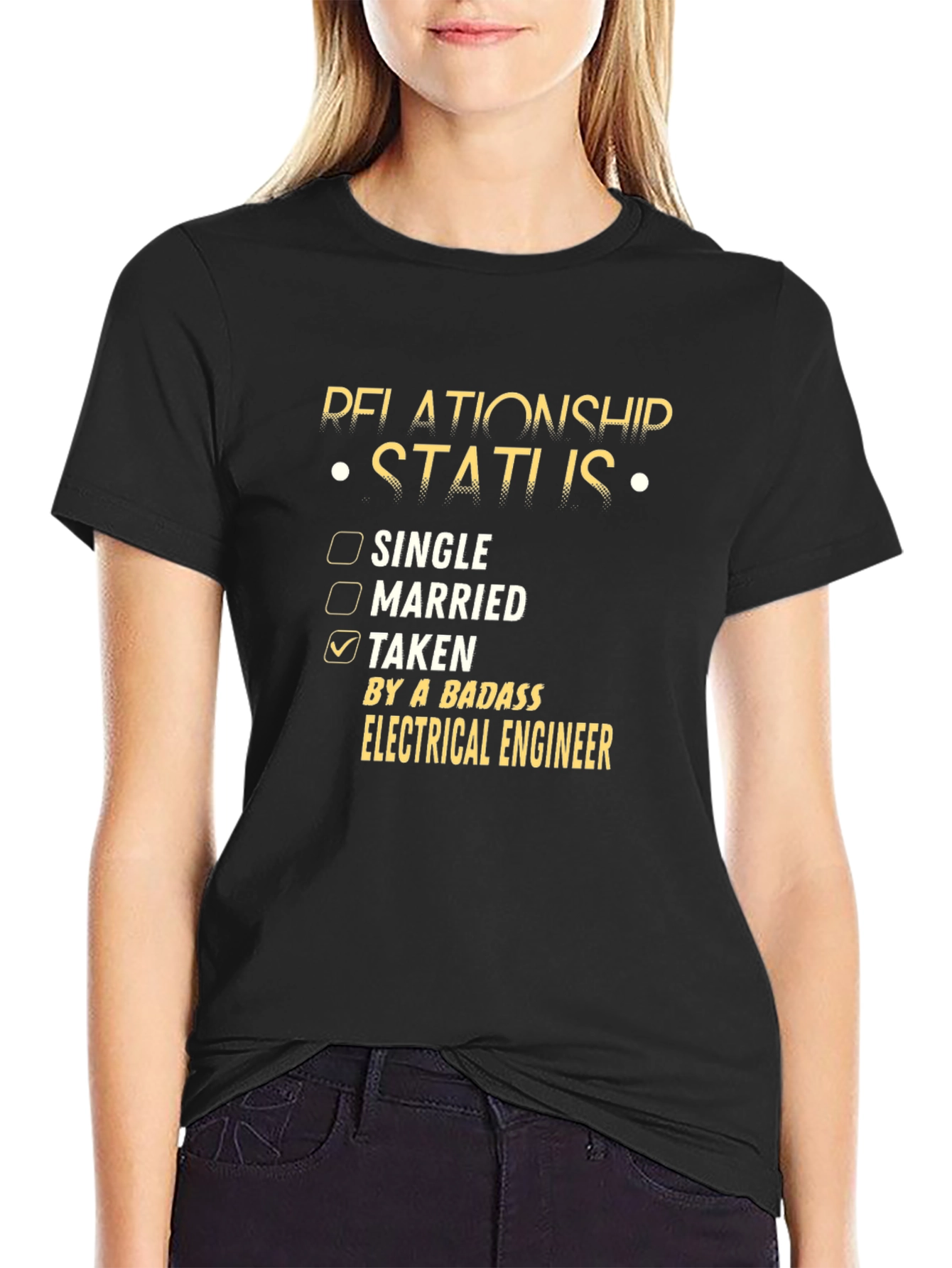 Relationship Status: Taken by a Badass Electrical Engineer T-Shirt