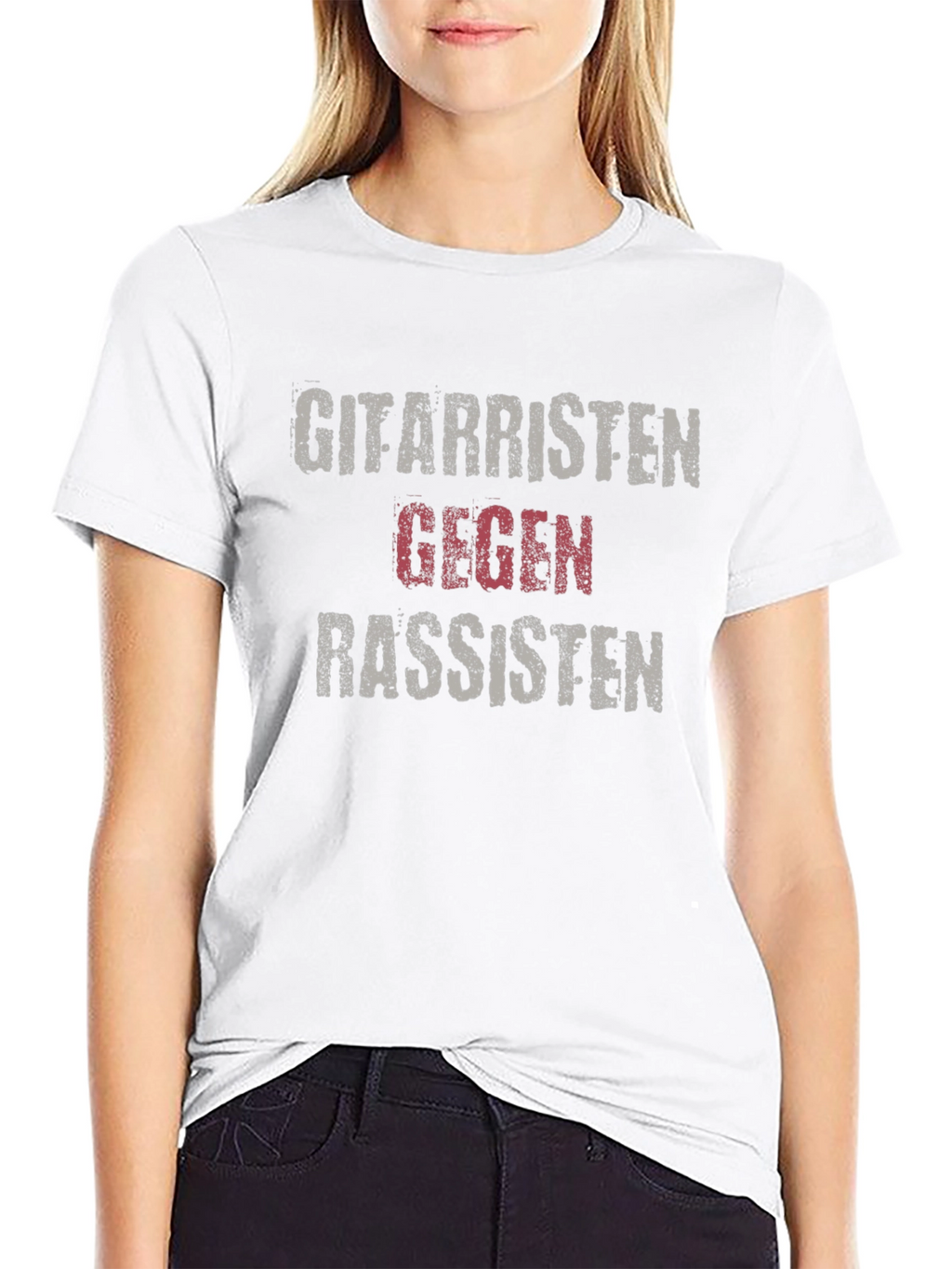 Gitarristen Gegen Rassisten T-Shirt - Anti-Racism Tee