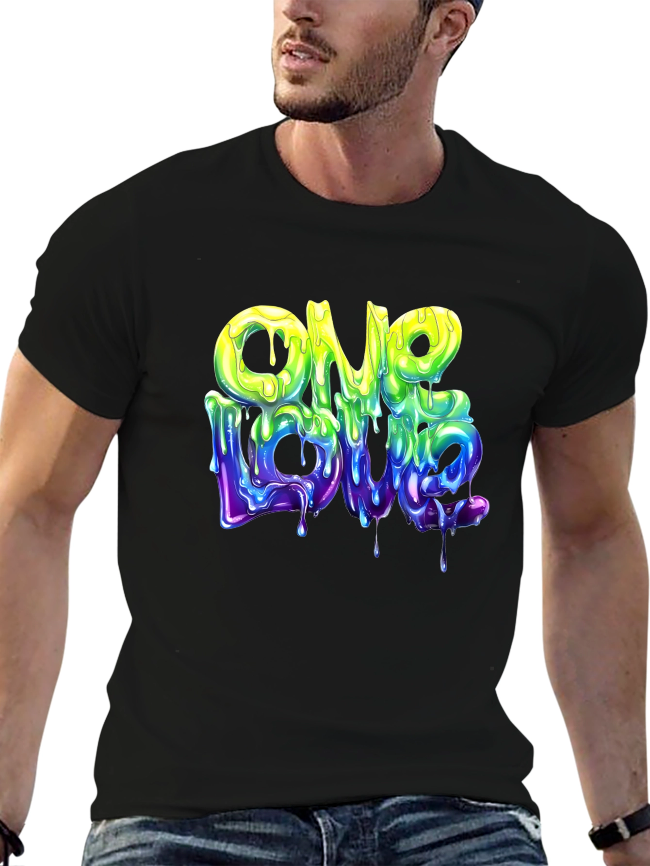 One Love Graphic T-Shirt - Cool Drip Design