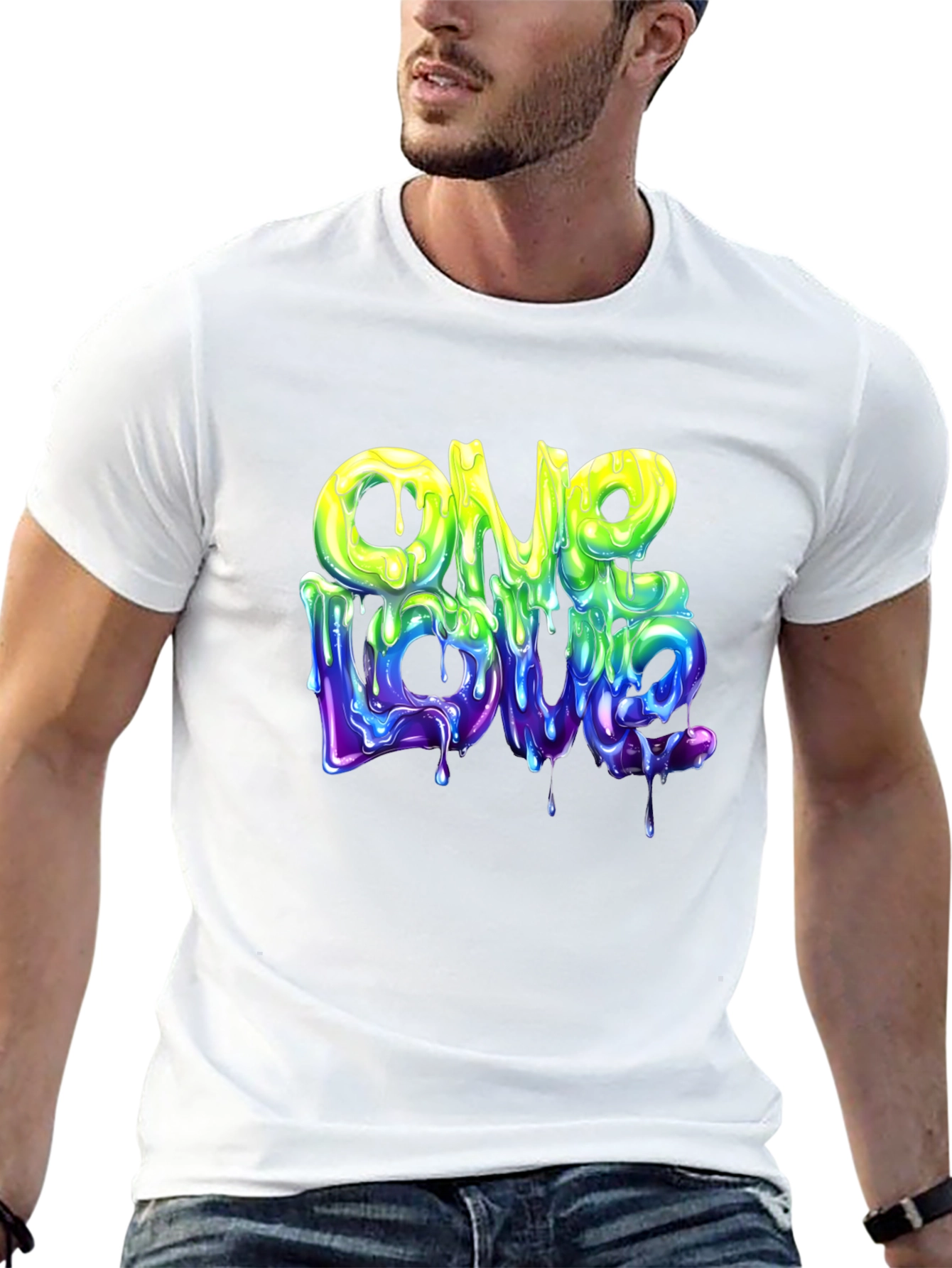 One Love Graphic T-Shirt - Cool Drip Design