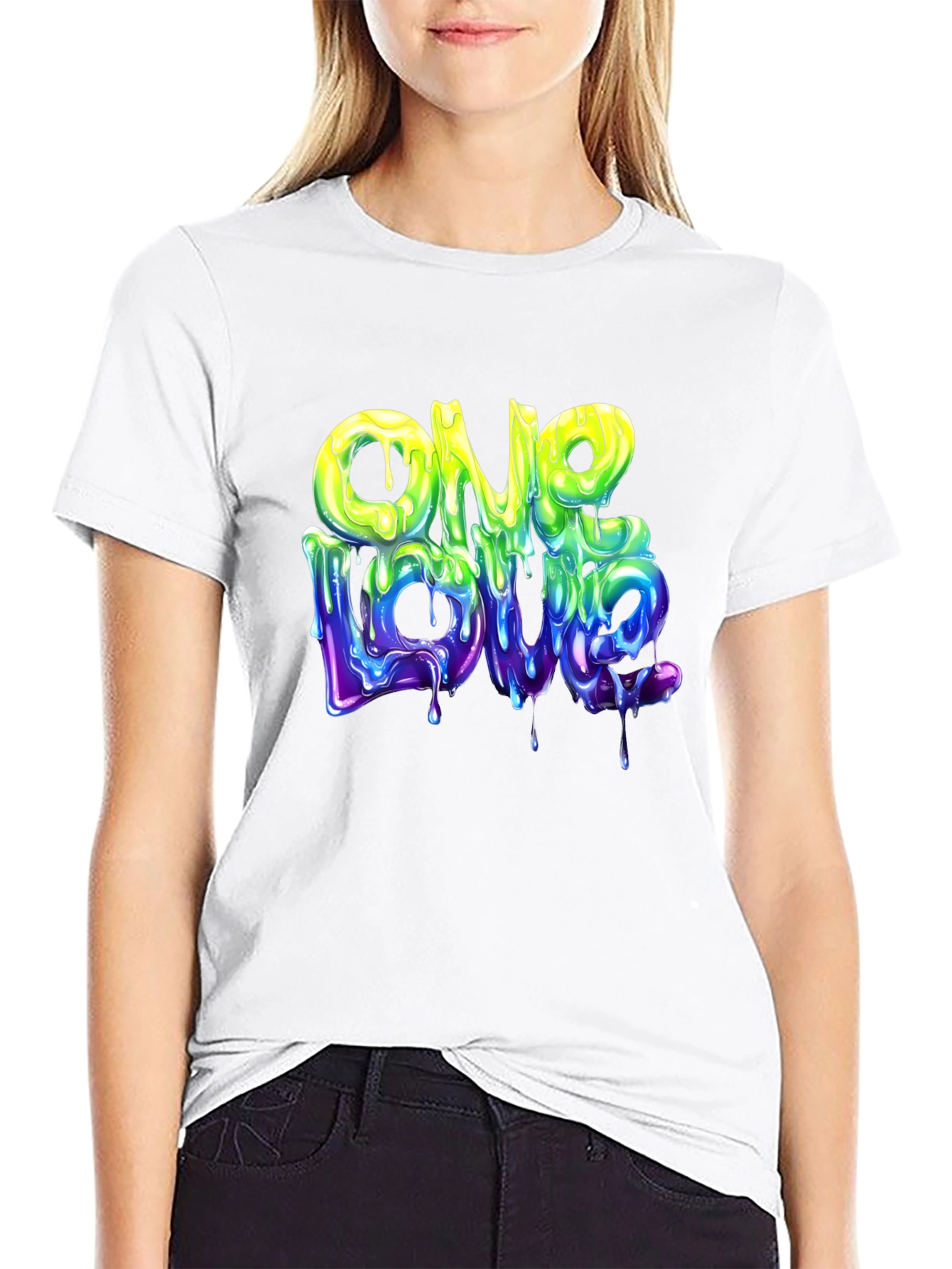 One Love Graphic T-Shirt - Cool Drip Design