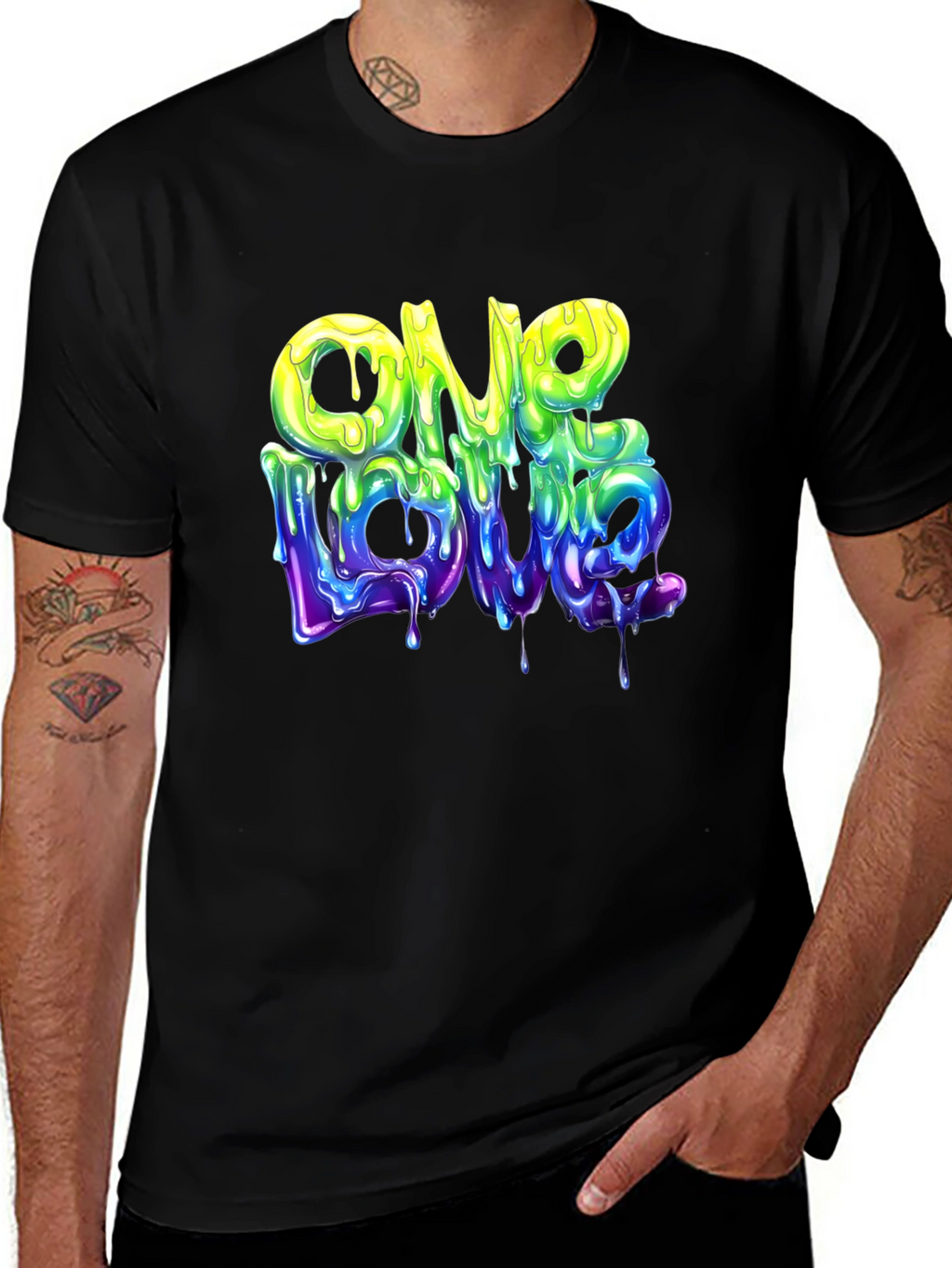 One Love Graphic T-Shirt - Cool Drip Design