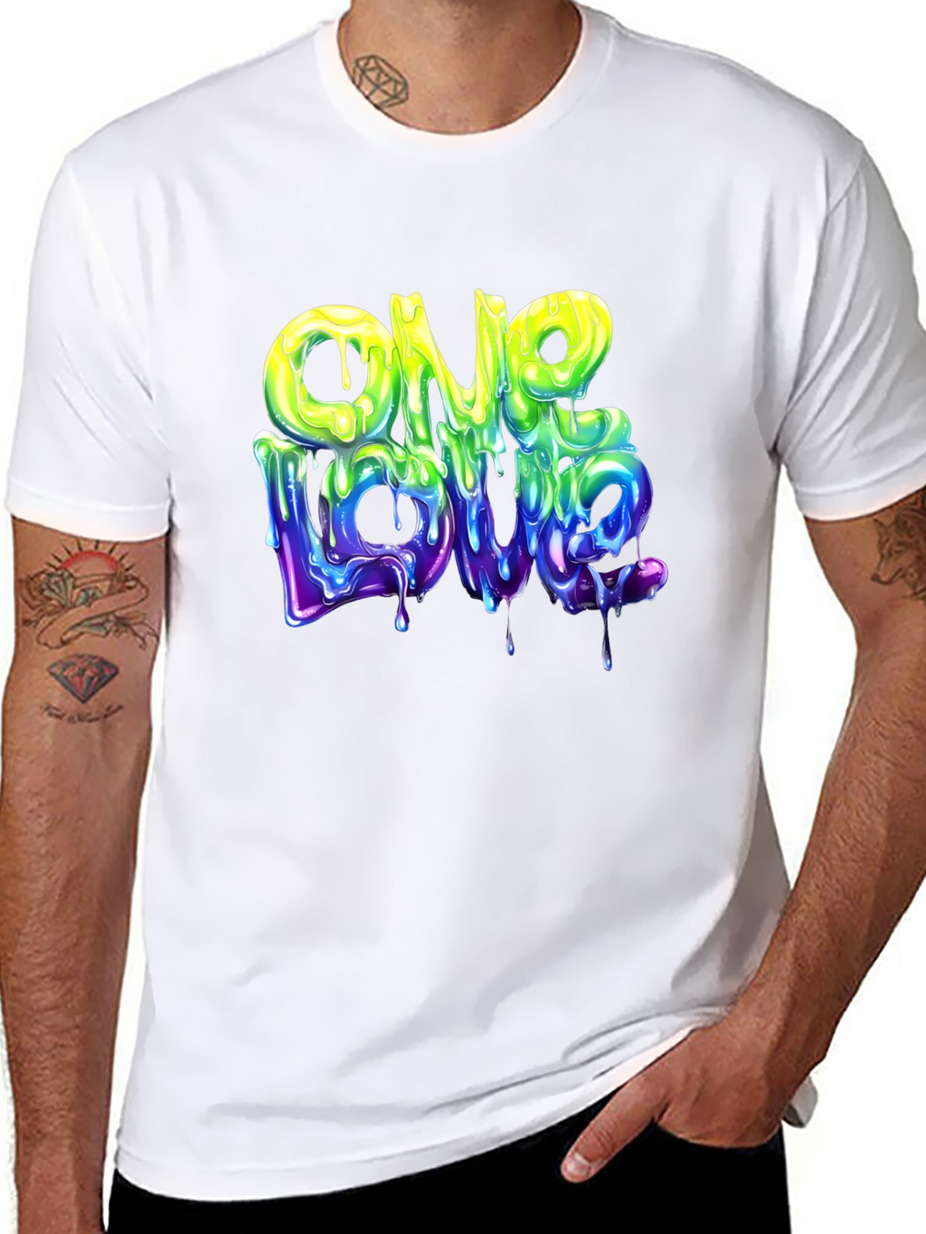 One Love Graphic T-Shirt - Cool Drip Design