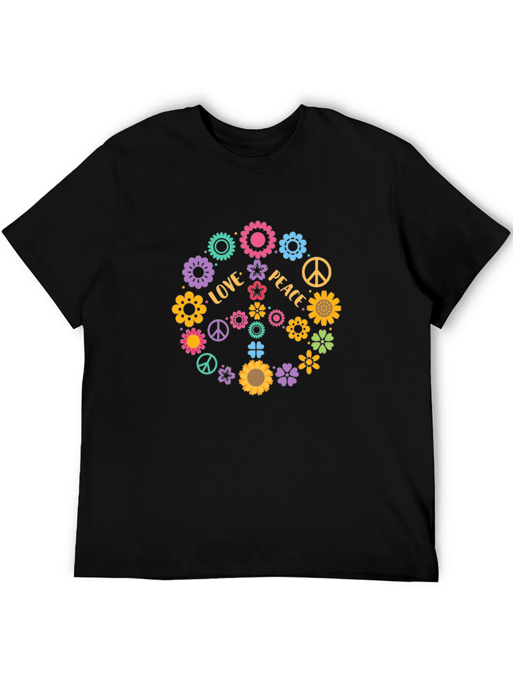 Love & Peace Floral T-Shirt