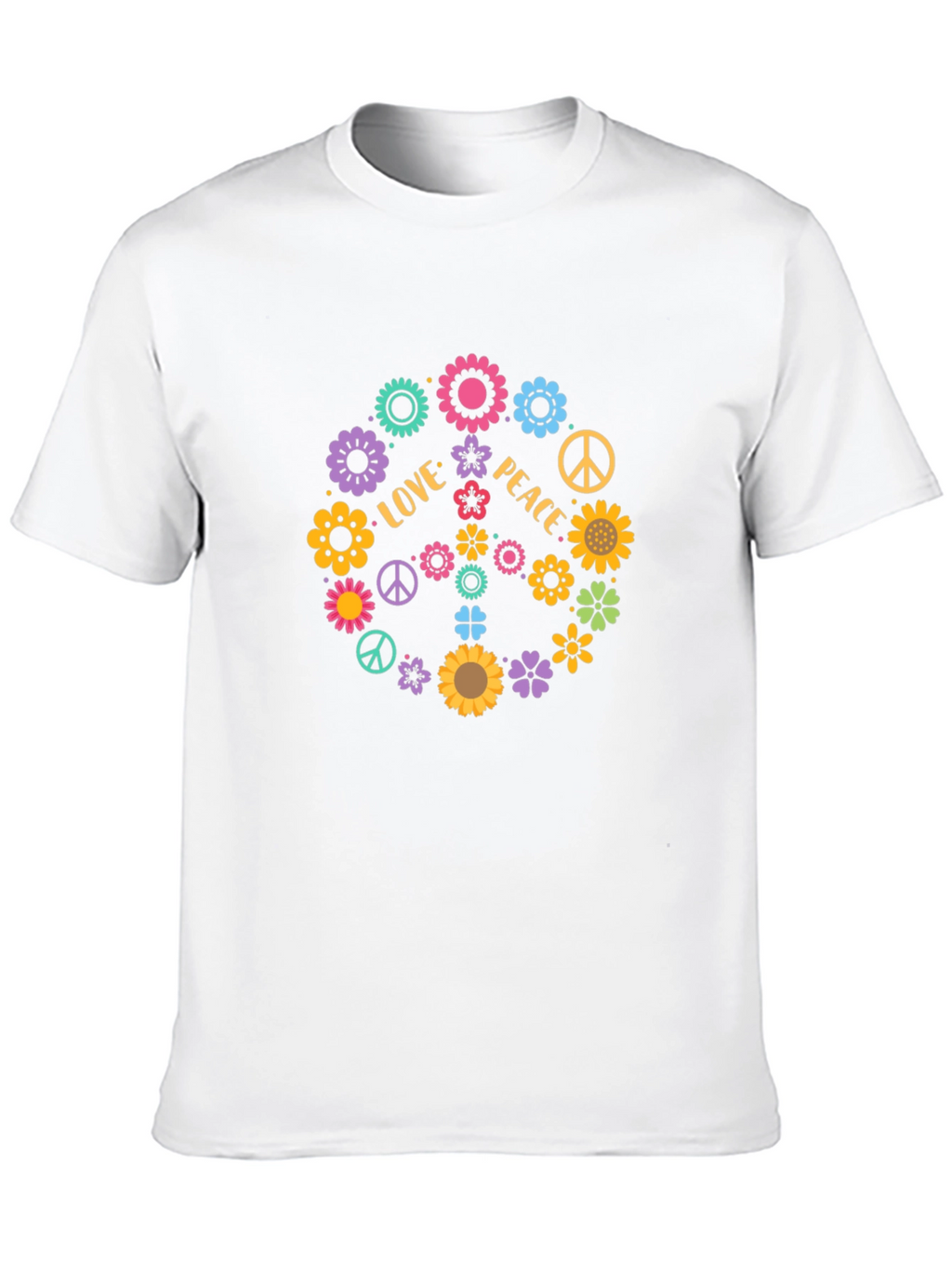 Love & Peace Floral T-Shirt