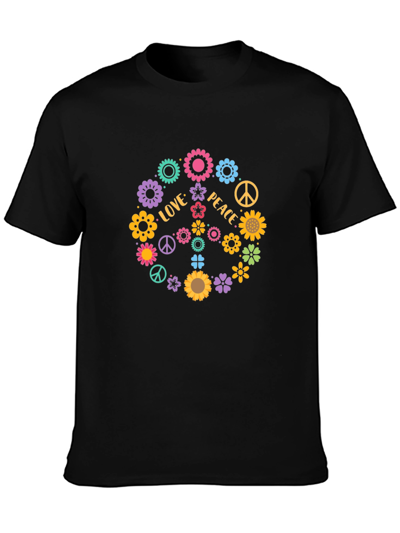 Love & Peace Floral T-Shirt